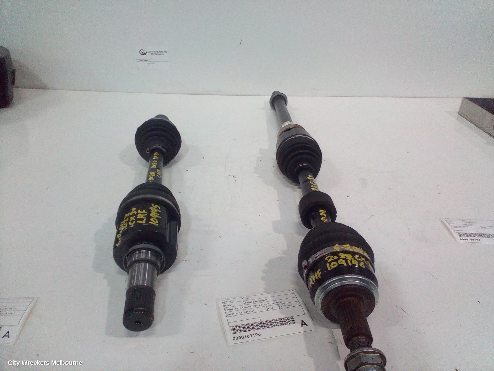 MAZDA CX30 RIGHT DRIVESHAFT, FRONT, AUTO T/M, PETROL, 2.5, 2WD, DM, 10/2019 ONWARDS - Image 3