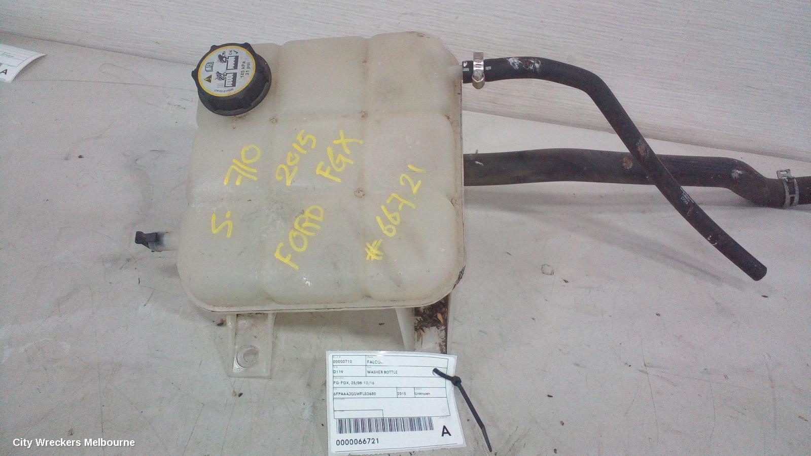 FORD FALCON OVERFLOW BOTTLE, FG MKII-FGX, 4.0, PETROL/LPI, 01/2013 - 12/2016 - Image 1