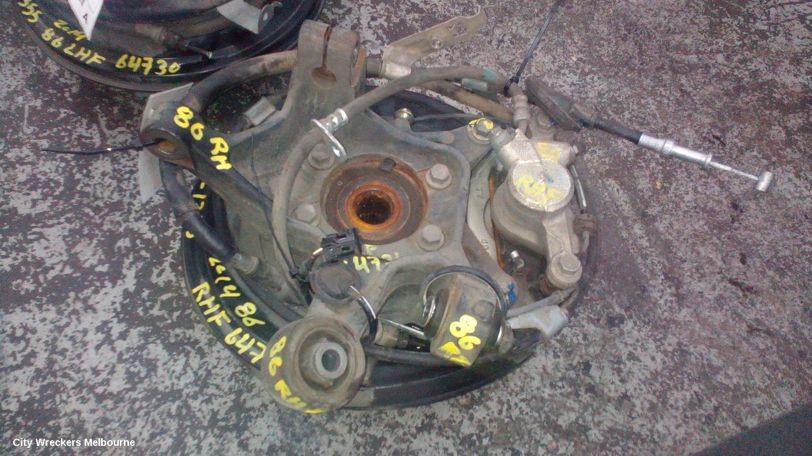 TOYOTA 86 RIGHT REAR HUB ASSEMBLY, ZN6, GT, 286MM DIA SOLID DISC, 04/2012 ONWARDS - Image 2