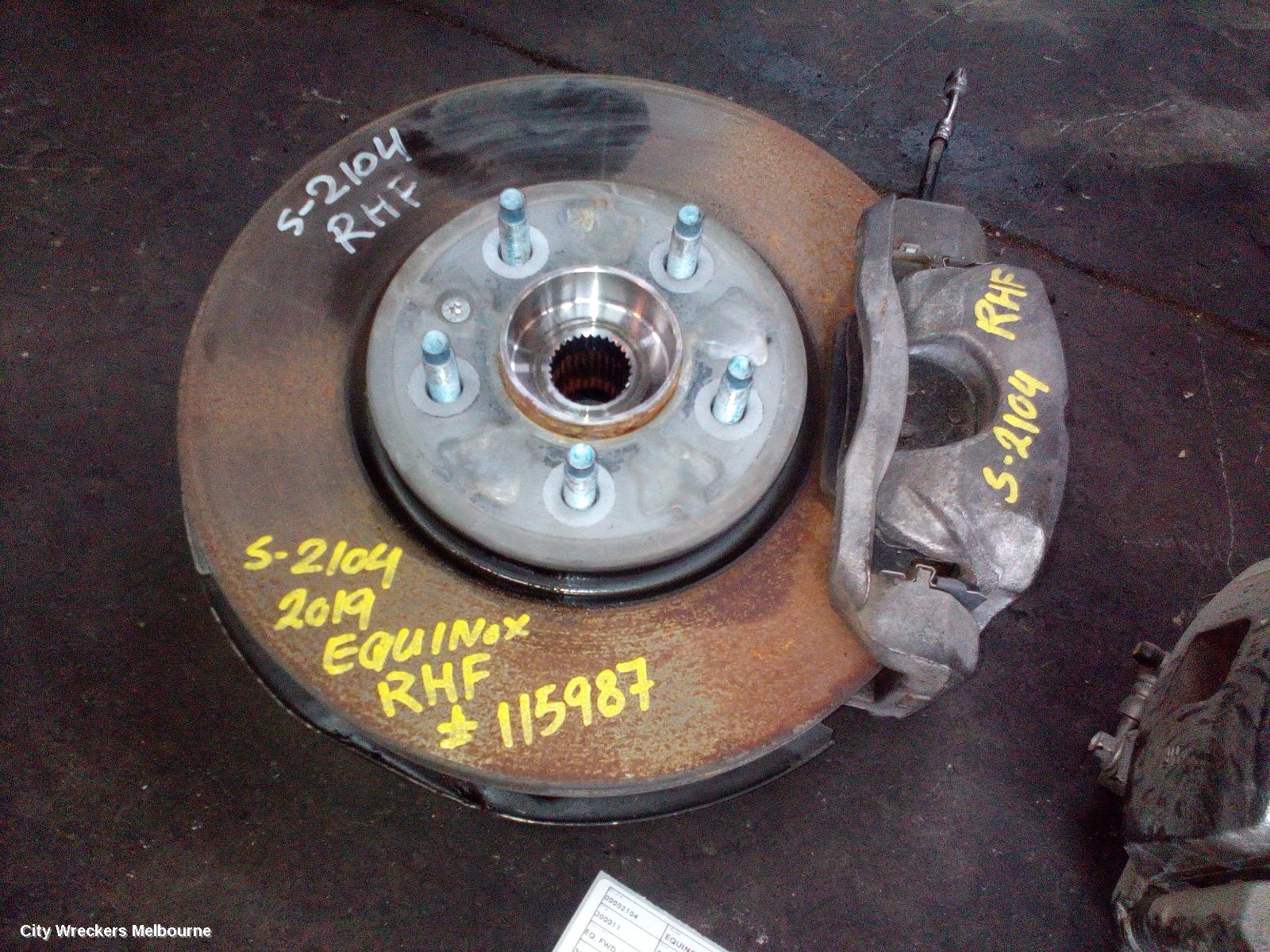 HOLDEN EQUINOX RIGHT FRONT HUB ASSEMBLY, EQ, FWD, 2.0, PETROL, AUTO T/M, 09/2017 - 12/2020 - Image 2