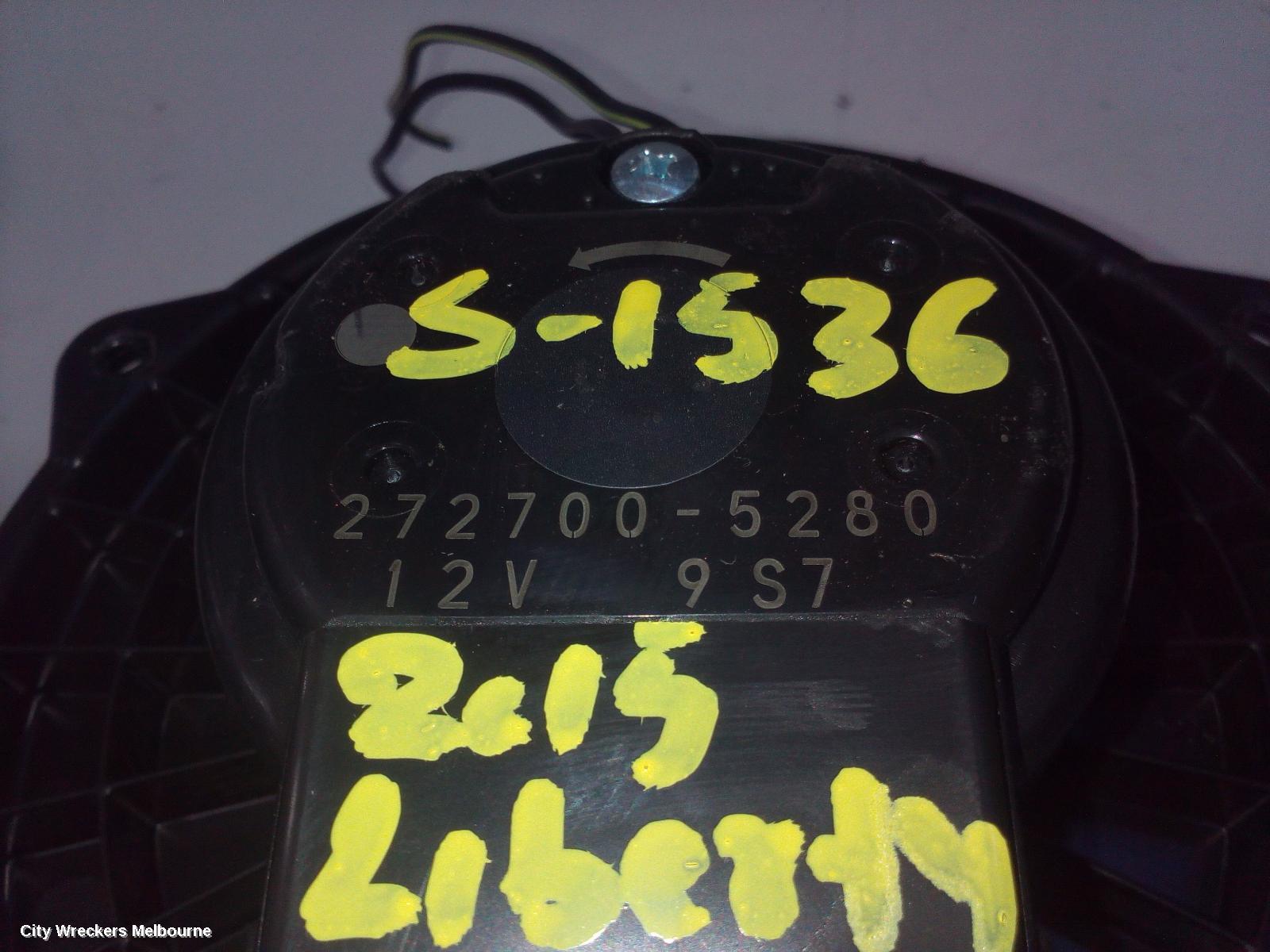 SUBARU LIBERTY HEATER FAN MOTOR, 6TH GEN, WIDE 2 PIN PLUG TYPE, P/N 2727005280, 08/2014 - 04/2021 - Image 1
