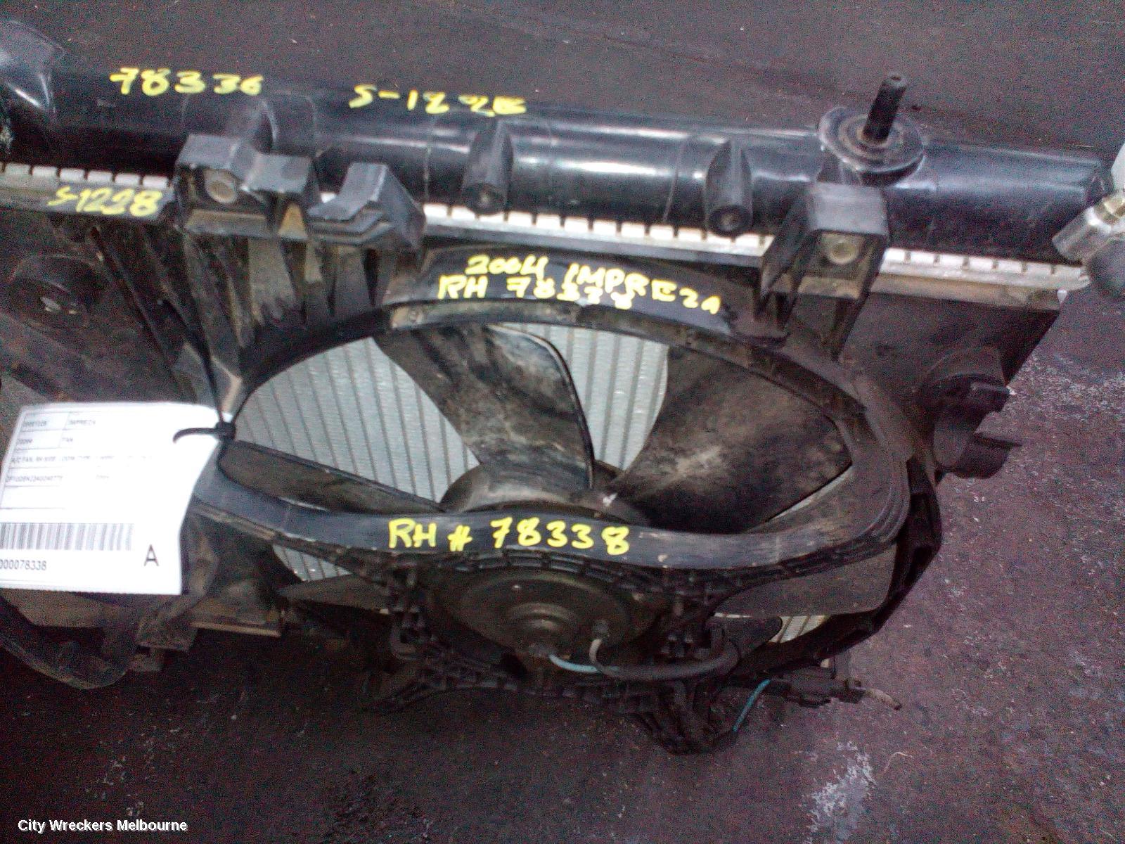 SUBARU IMPREZA FAN, A/C FAN, RH SIDE, LOOM TYPE, 2 WIRE, 11/2002 - 04/2007 - Image 1