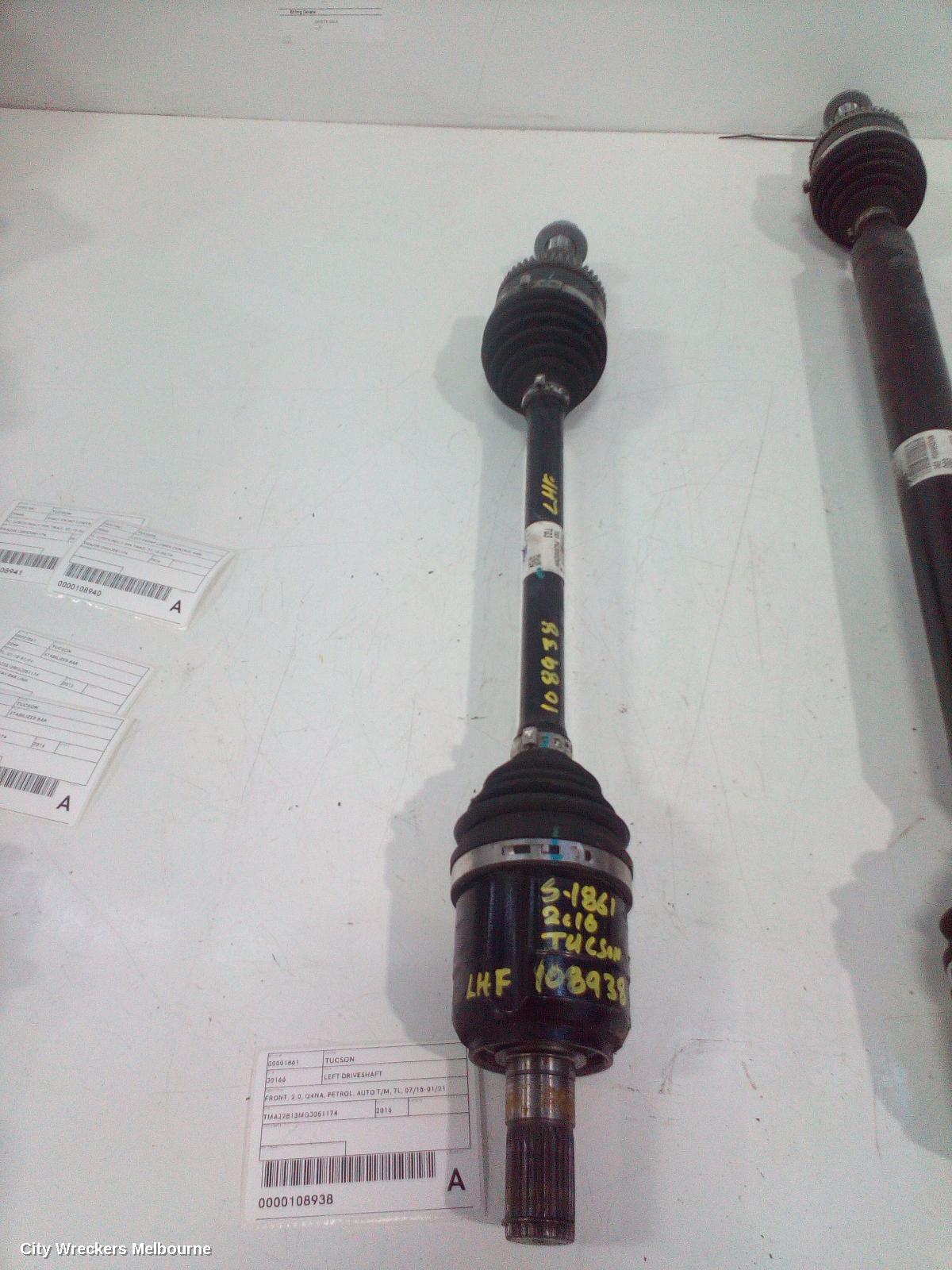 HYUNDAI TUCSON LEFT DRIVESHAFT, FRONT, 2.0, G4NA, PETROL, AUTO T/M, TL, 07/2015 - 01/2021 - Image 2