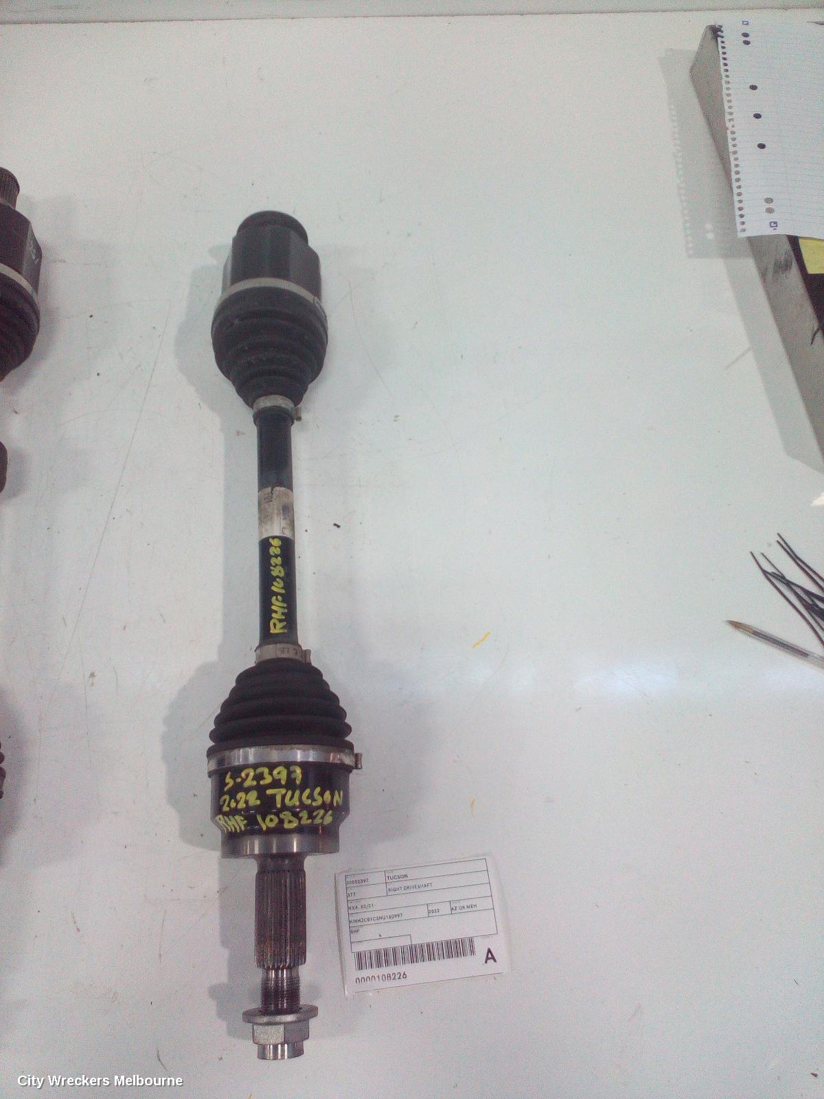 HYUNDAI TUCSON RIGHT DRIVESHAFT, NX4, FRONT, 02/2021 ONWARDS - Image 3