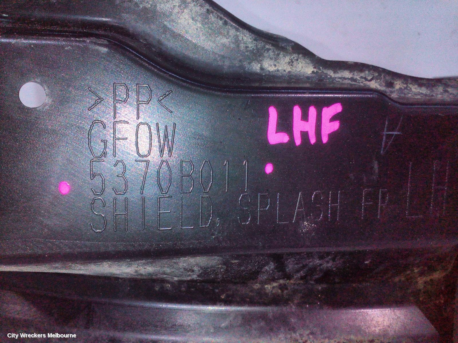 MITSUBISHI OUTLANDER LEFT GUARD LINER, ZJ-ZL, FRONT, 10/2013 - 07/2021 - Image 2