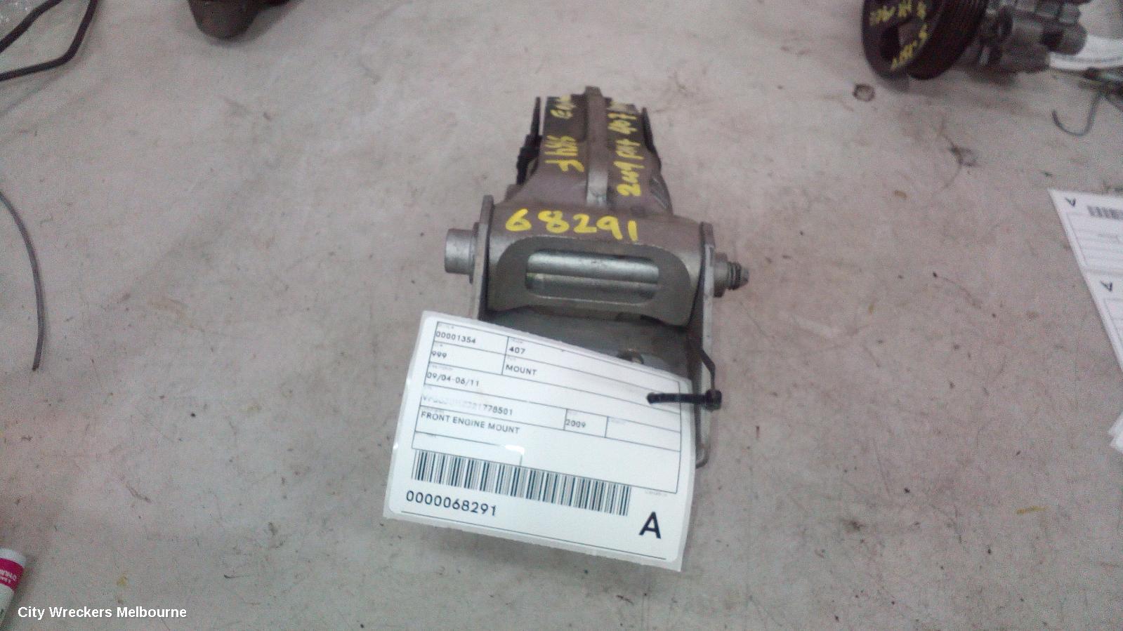PEUGEOT 407 MOUNT, 09/2004 - 06/2011 - Image 1