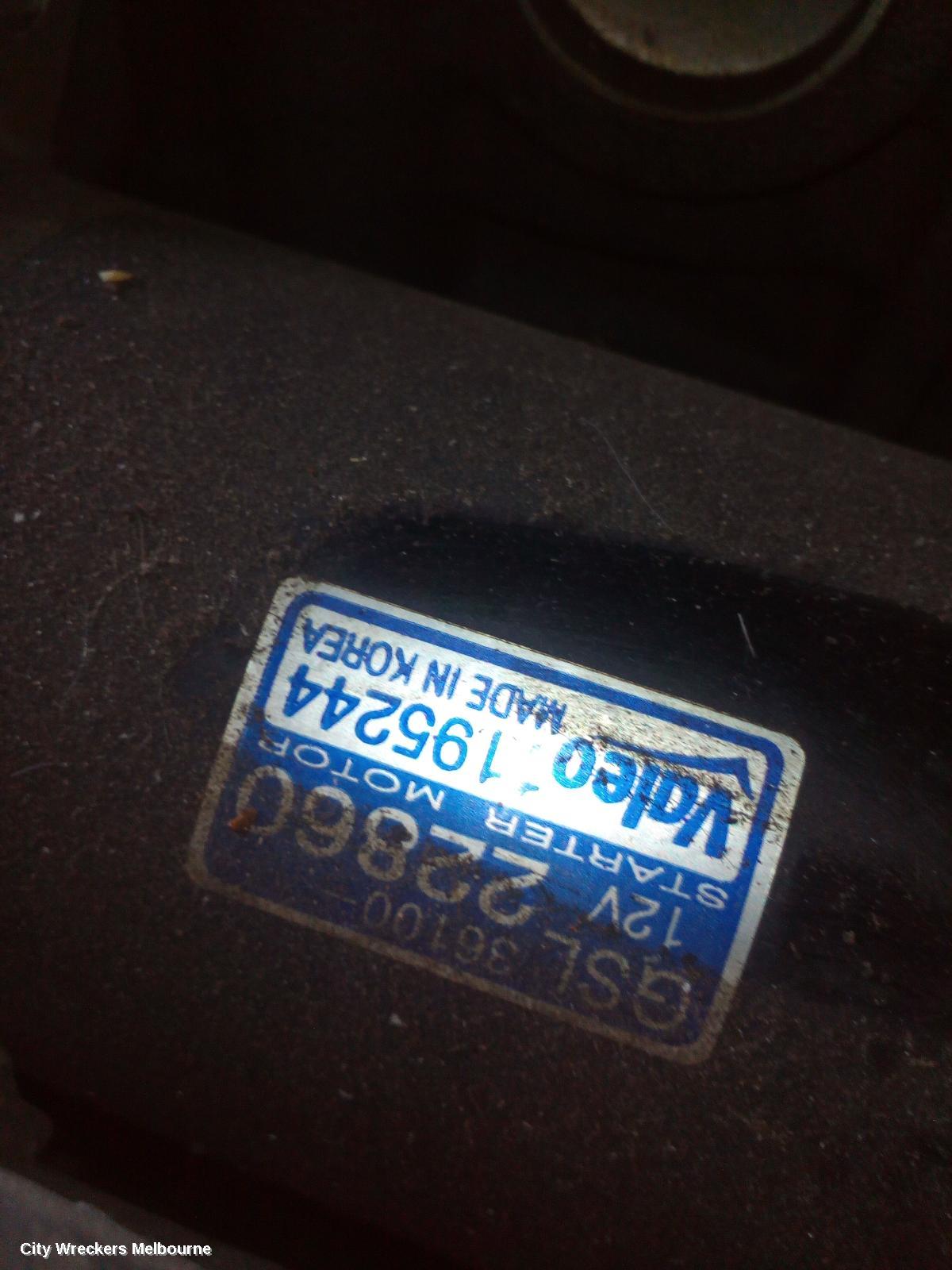 HYUNDAI GETZ STARTER, PETROL, AUTO T/M, TB, 10/2008 - 09/2011 - Image 1