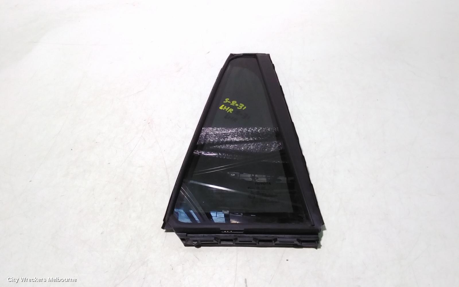 TOYOTA KLUGER LEFT REAR 1/4 DOOR GLASS, XU70 SERIES, 03/2021 ONWARDS - Image 1