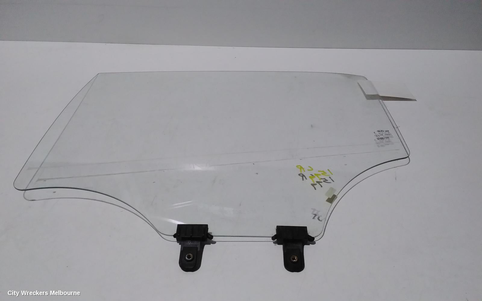 KIA RIO LEFT REAR DOOR WINDOW, YB, 12/2016 - 06/2023 - Image 1