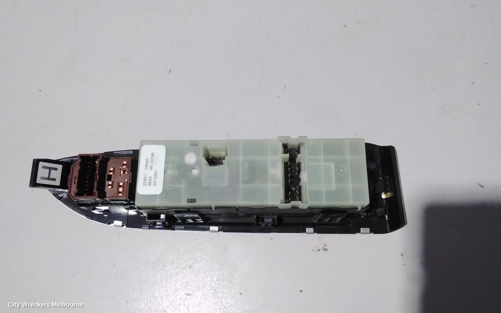 NISSAN MURANO PWR DR WIND SWITCH, RH FRONT (MASTER SWITCH), Z51, TI TYPE, 12/2008 - 12/2014 - Image 3