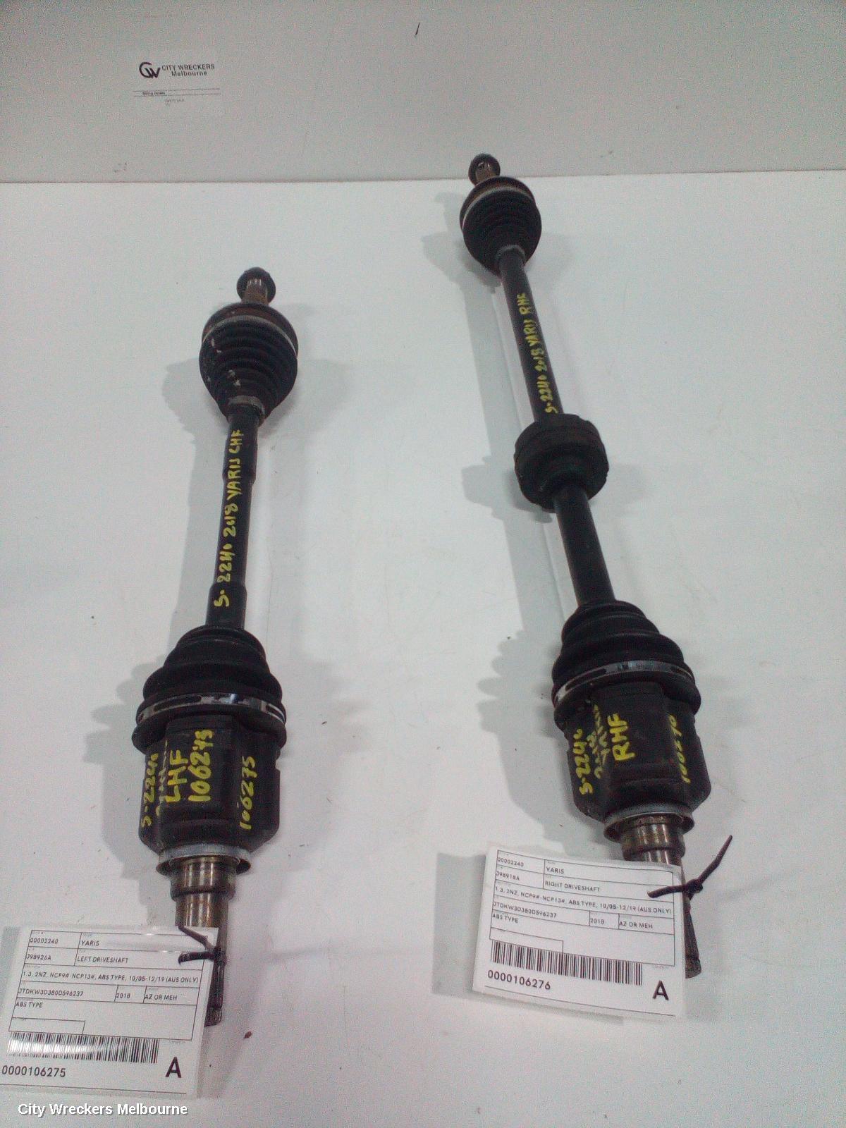 TOYOTA YARIS RIGHT DRIVESHAFT, 1.3, 2NZ, NCP9#-NCP13#, ABS TYPE, 10/2005 - 12/2019 (AUS ONLY) - Image 3