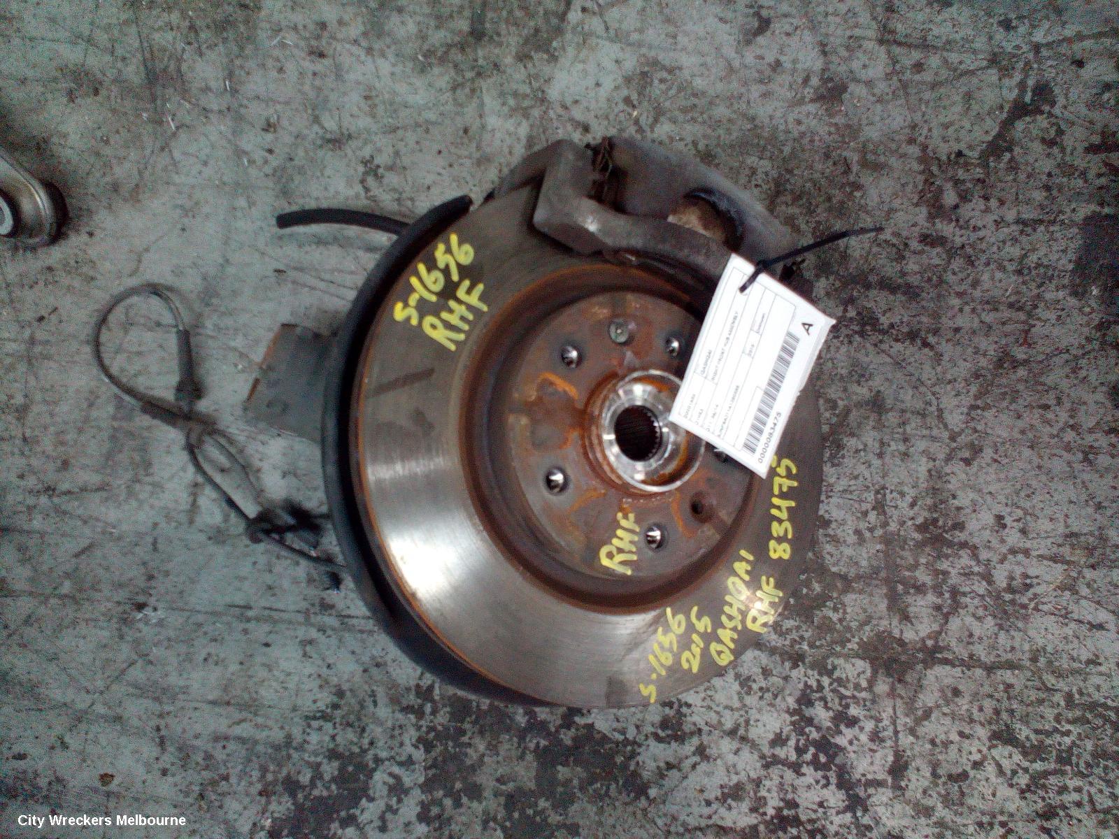 NISSAN QASHQAI RIGHT FRONT HUB ASSEMBLY, J11, 12/2013 - 07/2021 - Image 2