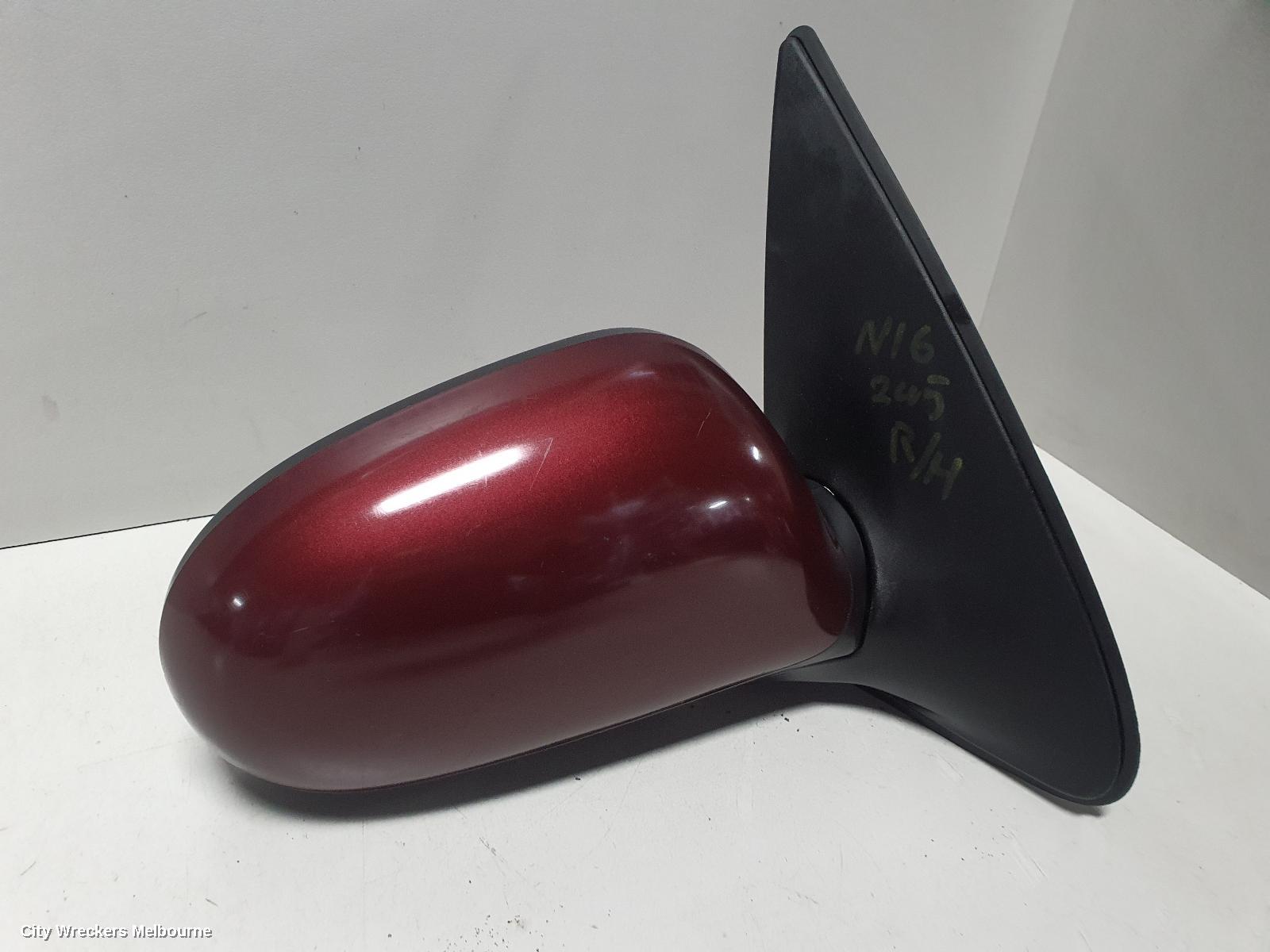 NISSAN PULSAR RIGHT DOOR MIRROR, N16, SEDAN, COLOUR CODED, 08/2003 - 12/2005 - Image 2