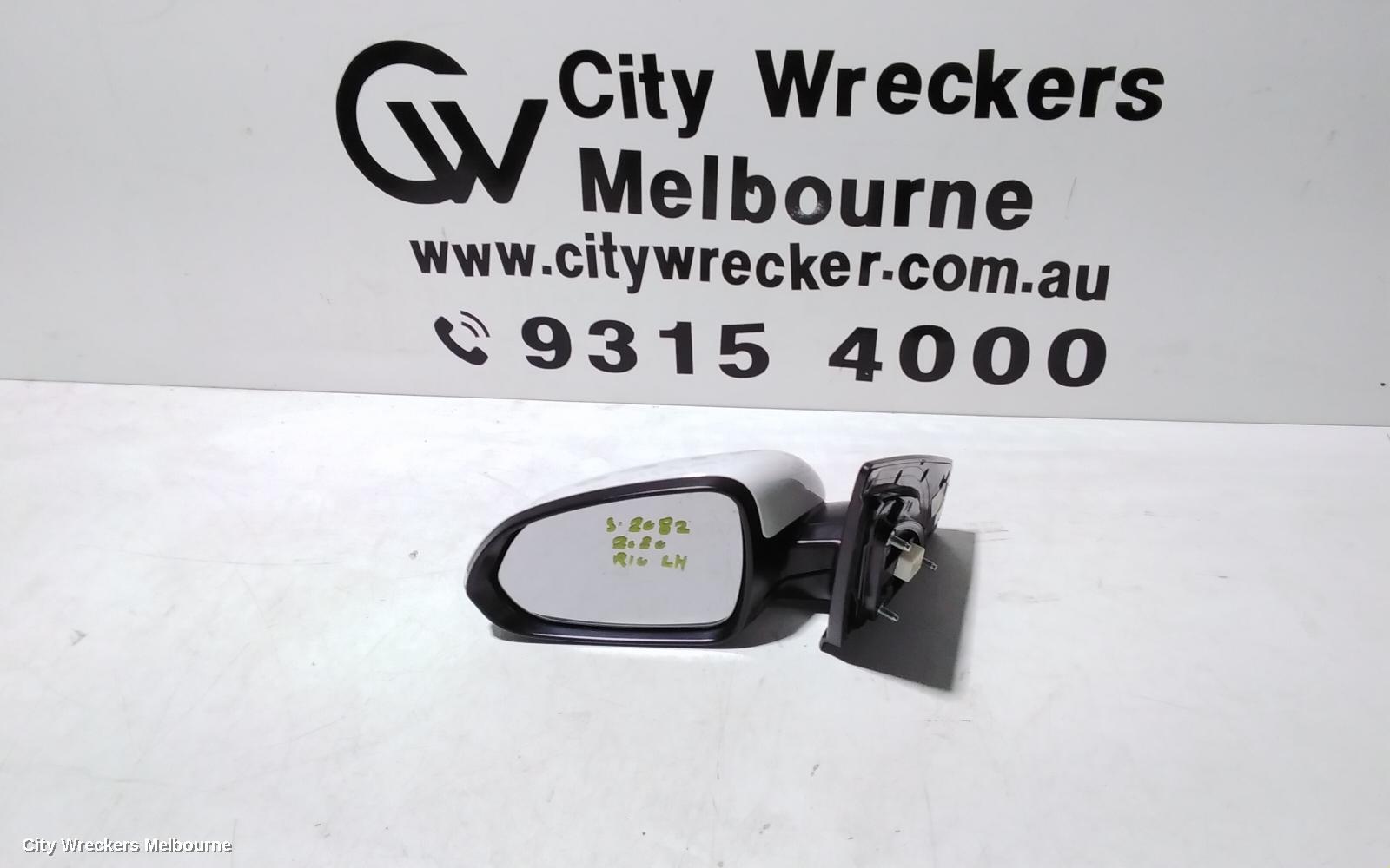 KIA RIO LEFT DOOR MIRROR, YB, HEATED, POWER FOLD, W/ INDICATOR TYPE, COLOUR CODED, 12/2016 ONWARDS - Image 1