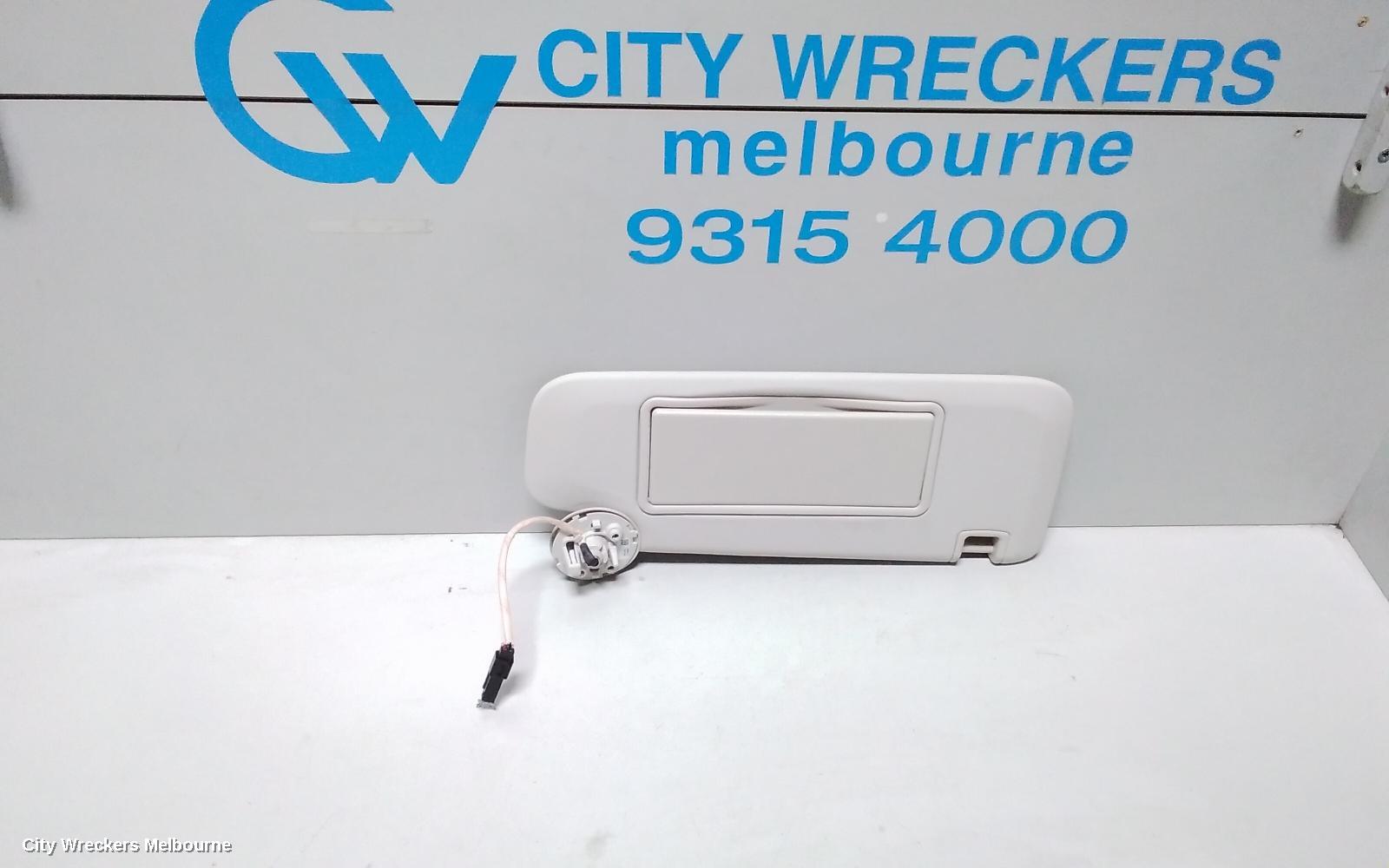 HOLDEN ASTRA SUNVISOR, BK-BL, RH SIDE, W/LIGHT, 09/2016 - 12/2020 - Image 1