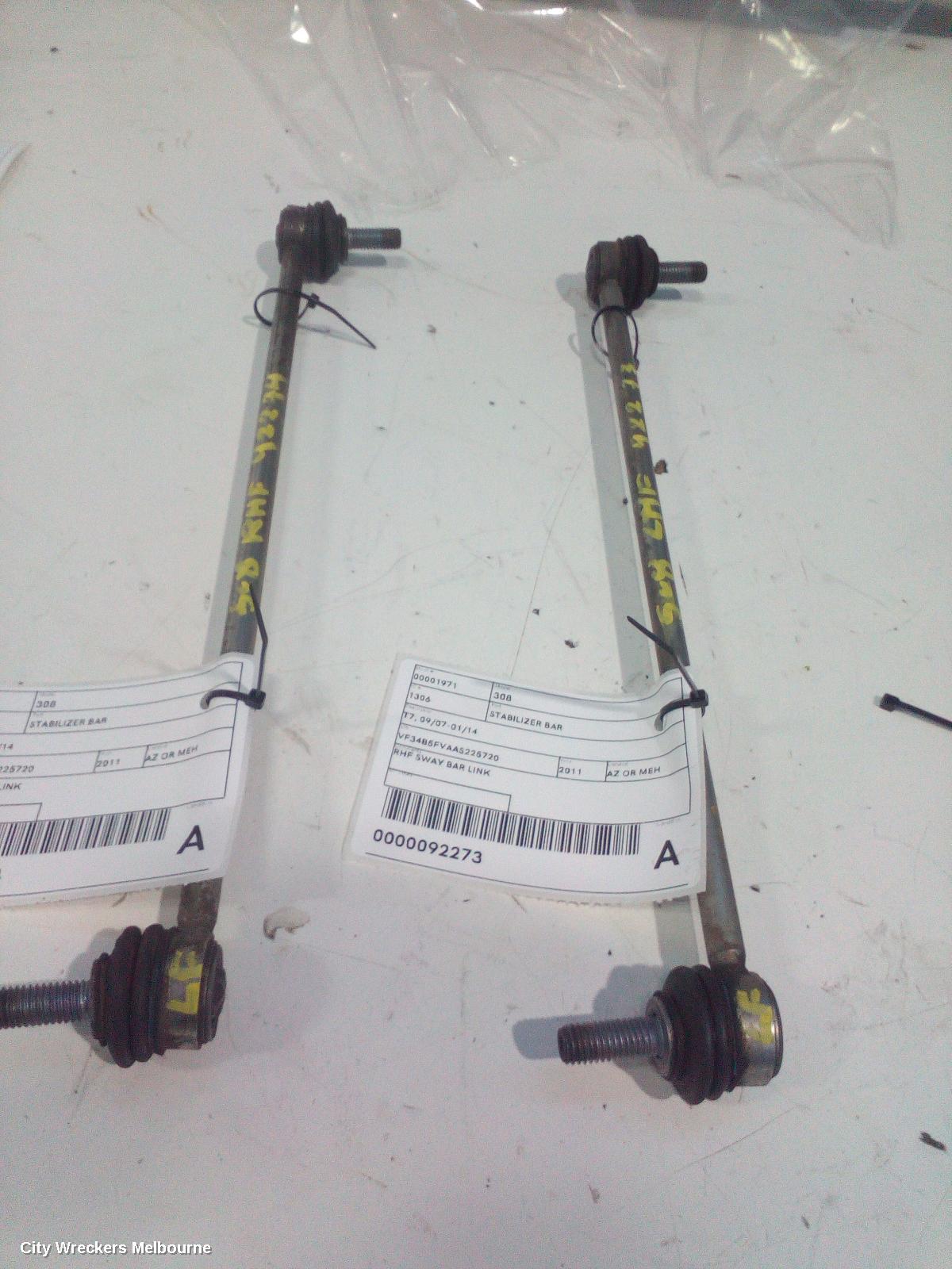 PEUGEOT 308 STABILISER BAR, T7, 09/2007 - 01/2014 - Image 2