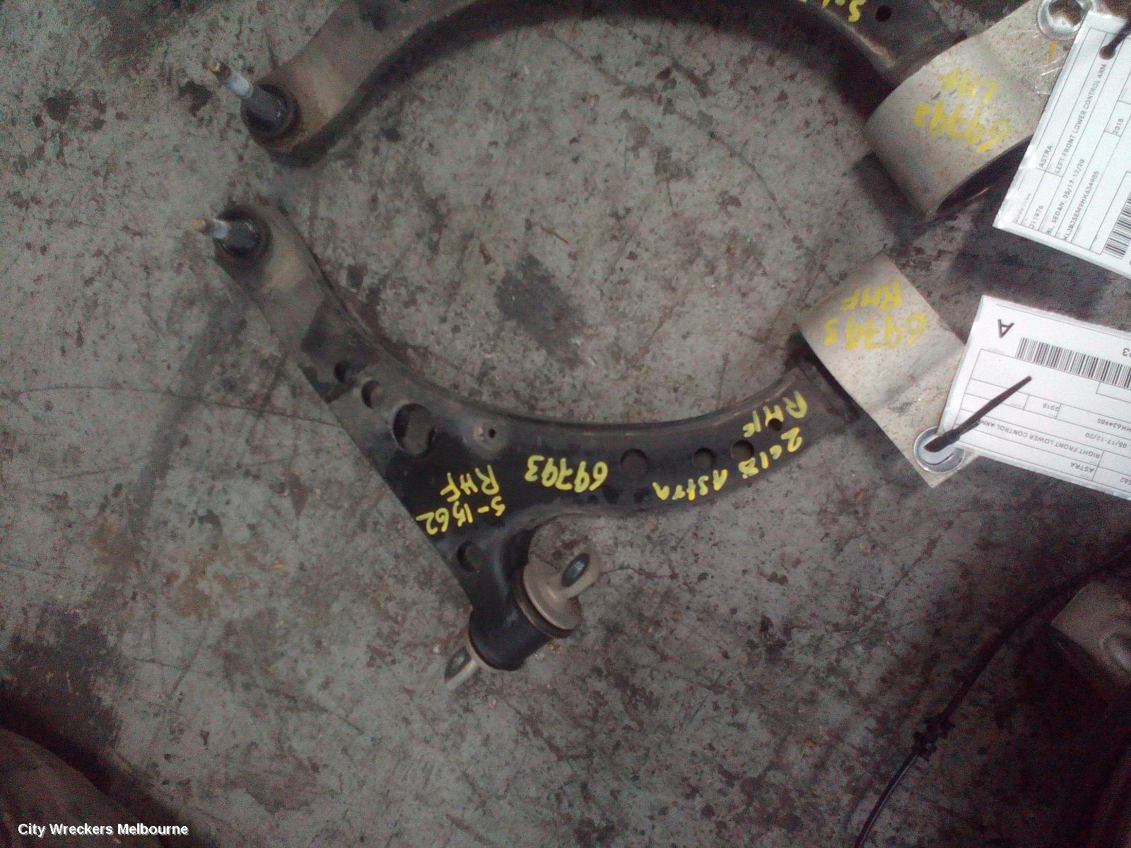 HOLDEN ASTRA RIGHT FRONT LOWER CONTROL ARM, BL, SEDAN, 05/2017 - 12/2020 - Image 1