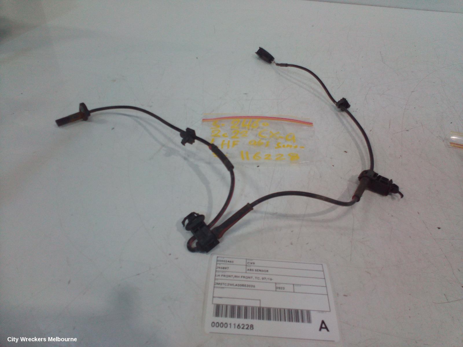 MAZDA CX9 ABS SENSOR, LH FRONT/RH FRONT, TC, 07/2016 ONWARDS - Image 2