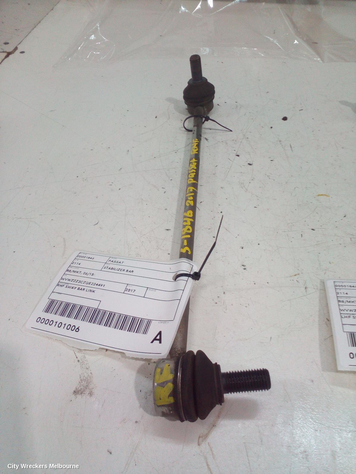 VOLKSWAGEN PASSAT STABILISER BAR, B8/MK7, 06/2015 - 05/2023 - Image 1