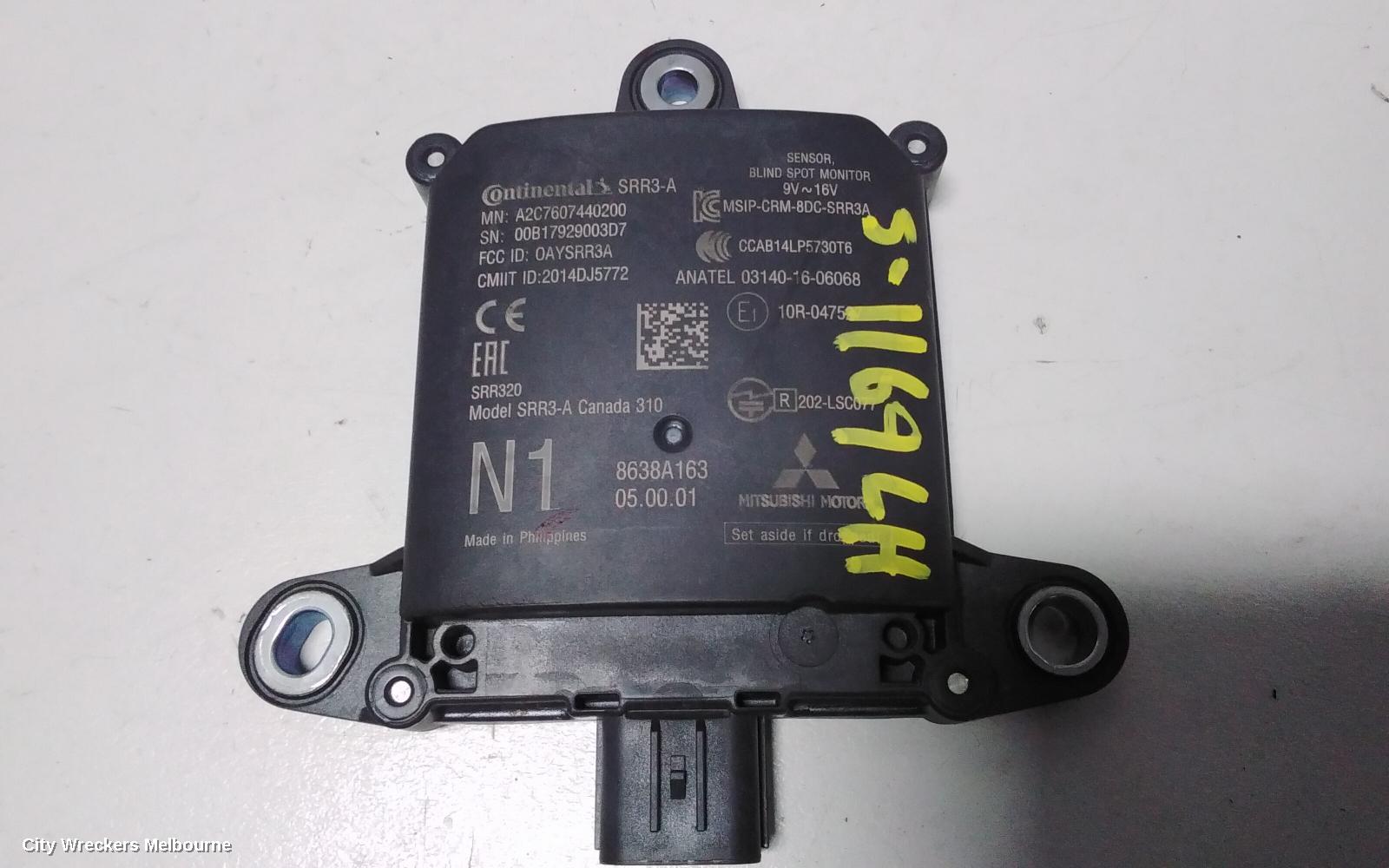 MITSUBISHI ECLIPSE CROSS, GEN 1, 11/2017 ONWARDS, LHR BLIND SPOT MODULE: 76842 - Image 2