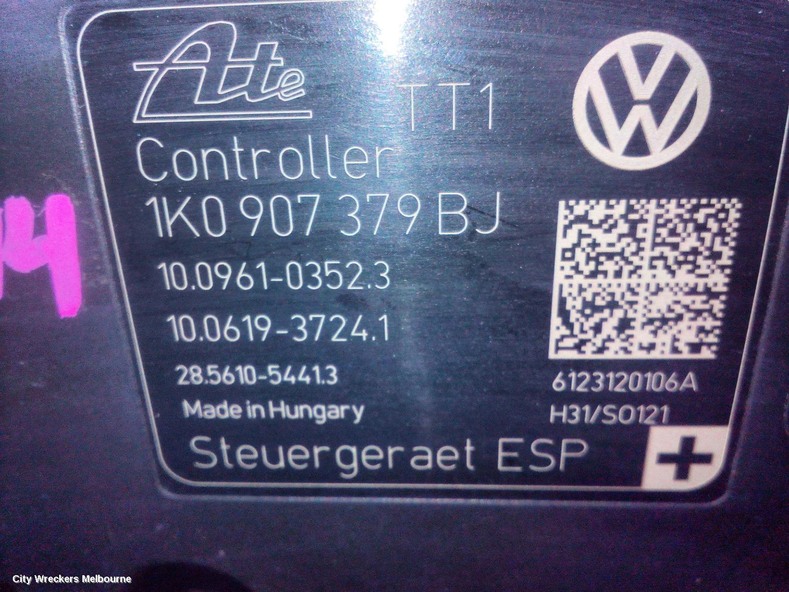 AUDI A3 ABS PUMP/MODULATOR, 8P, MOTOR P/N 1K0614517DJ, 06/2004 - 04/2013 - Image 3
