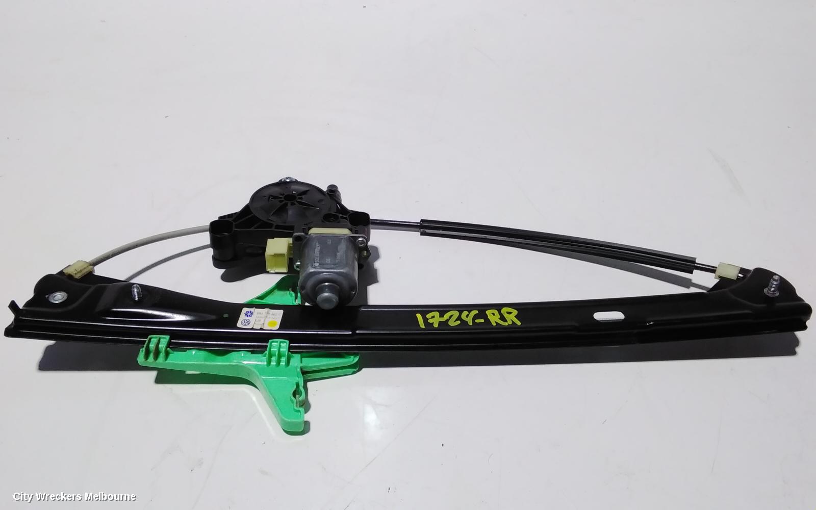 VOLKSWAGEN TIGUAN RIGHT REAR WND REG/MOTOR, DOOR REG ASSY (REG AND MOTOR), 5NA, 06/2016 ONWARDS, 5NA, 06/2016 ONWARDS - Image 2