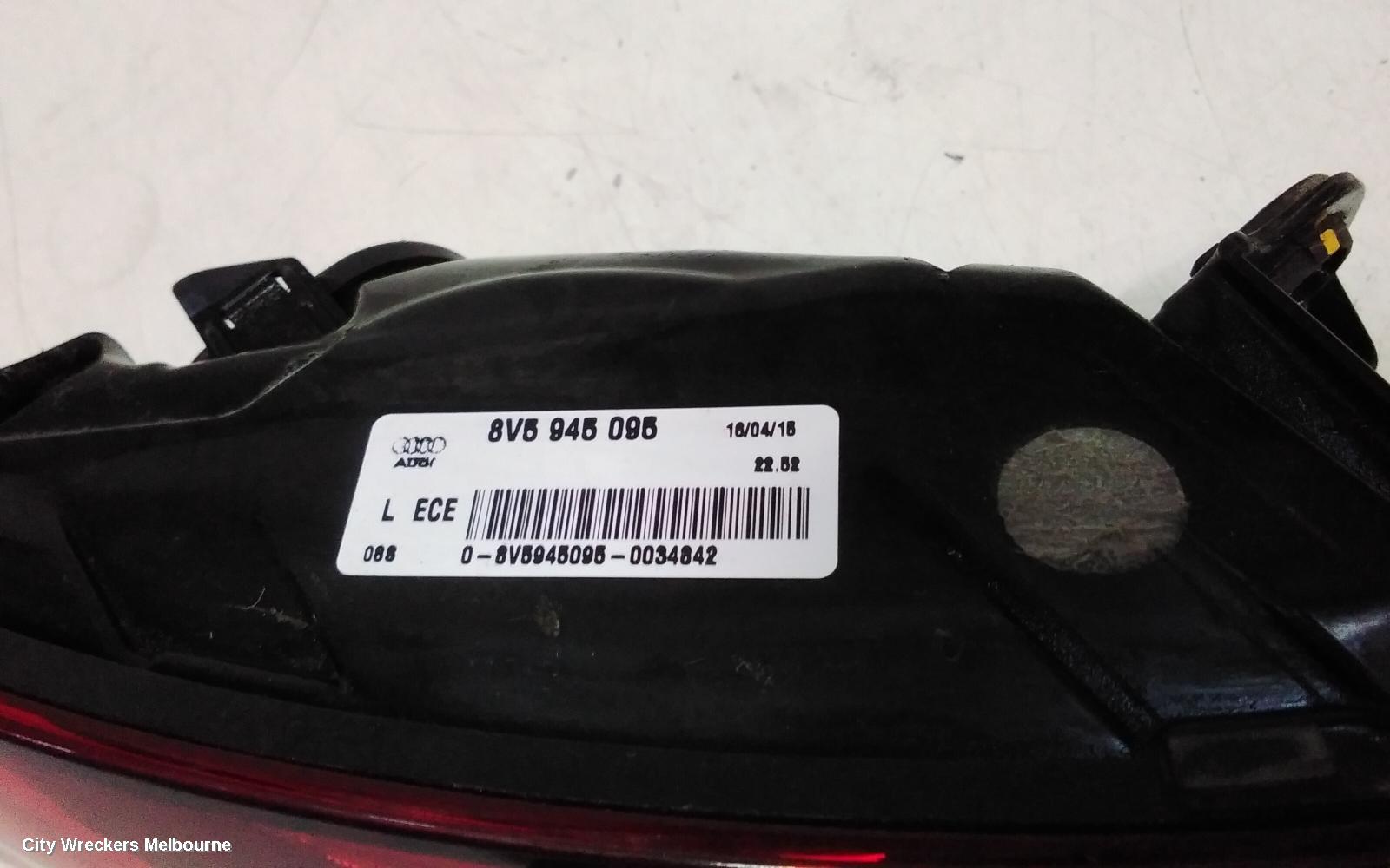 AUDI A3 LEFT TAILLIGHT, A3, 8V, SEDAN, NON LED TYPE, 11/2013 - 04/2016 - Image 3