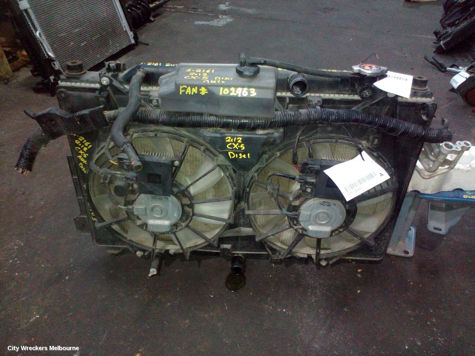MAZDA CX5 FAN, DUAL FAN ASSY, KE, DIESEL, 02/2012 - 12/2016 - Image 1