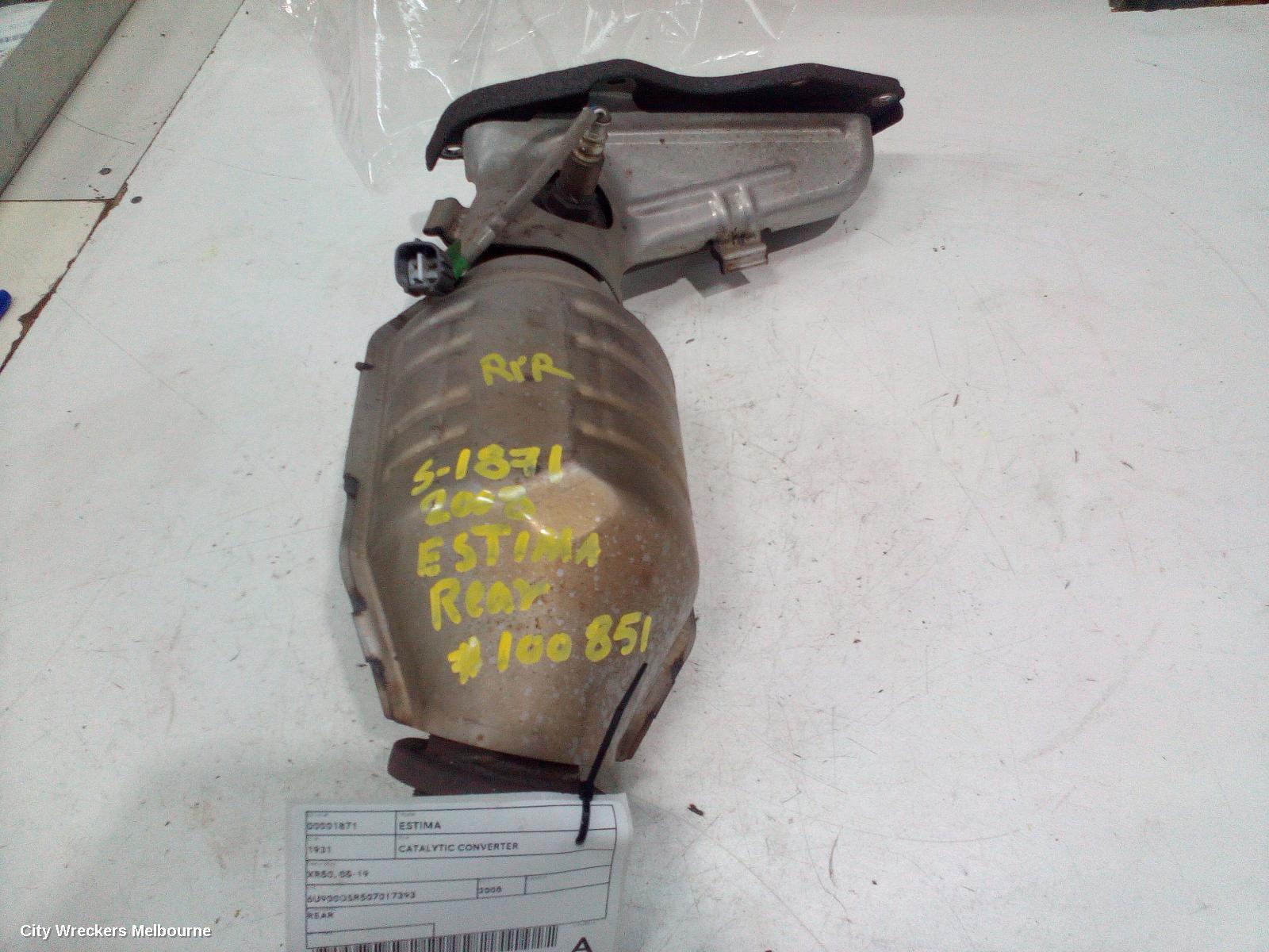 TOYOTA ESTIMA CATALYTIC CONVERTER, XR50, 05-19 - Image 1