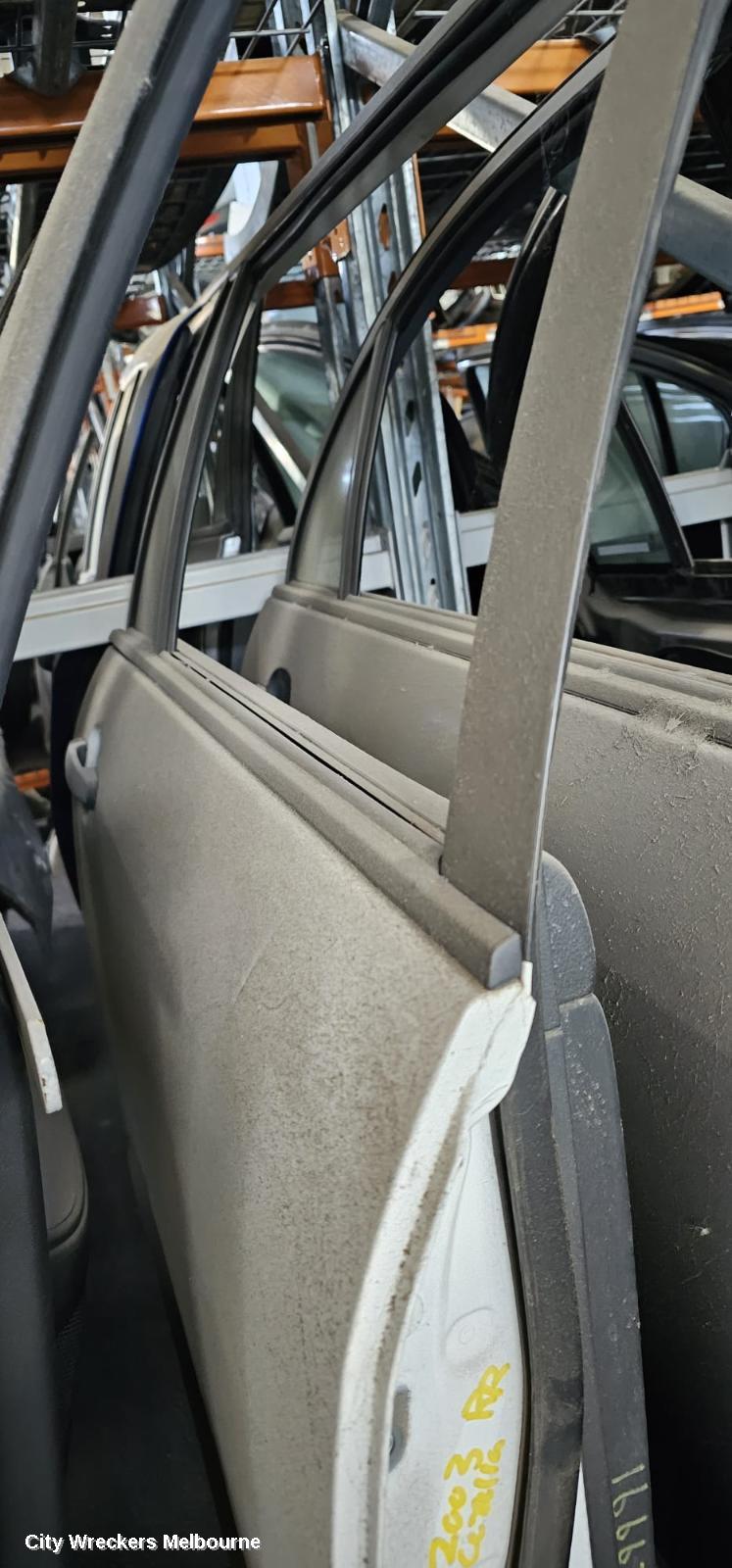 TOYOTA COROLLA RIGHT REAR DOOR, ZZE122, WAGON, 12/2001 - 03/2007 - Image 1