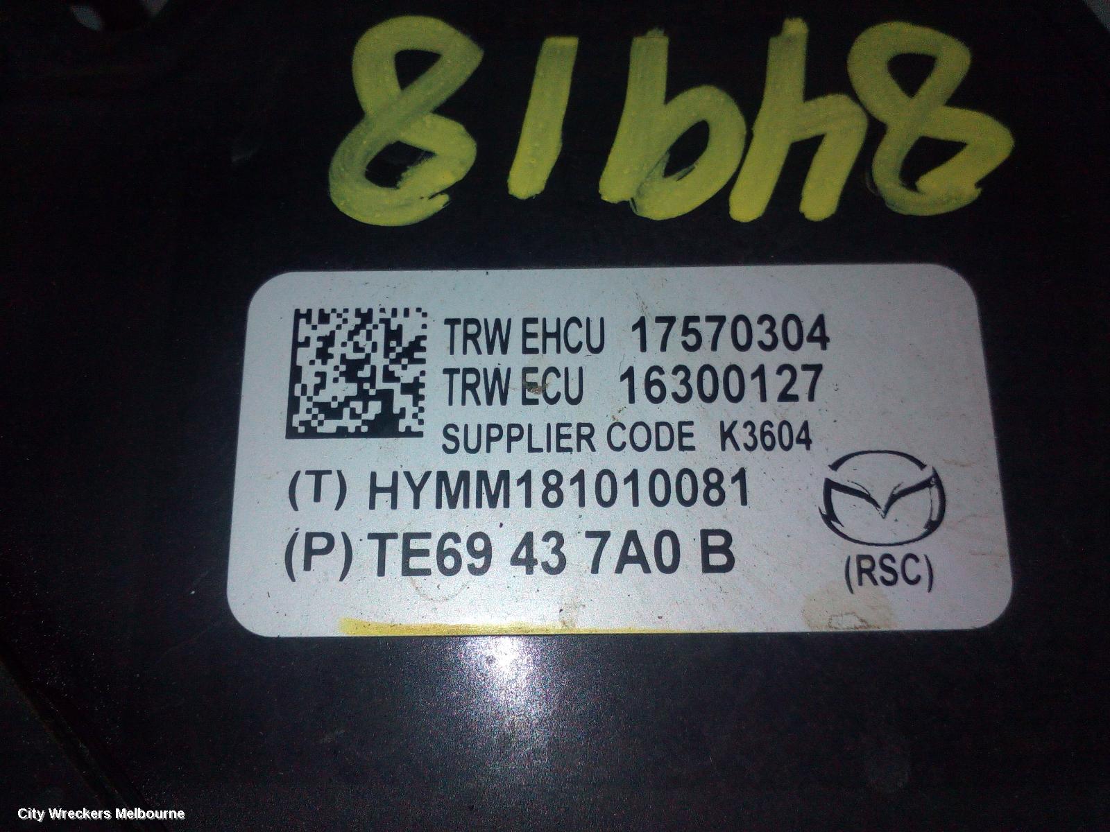 MAZDA CX9 AIRBAG MODULE/SENSOR, CLOCKSPRING, TB, 12/2007 - 12/2015 - Image 1