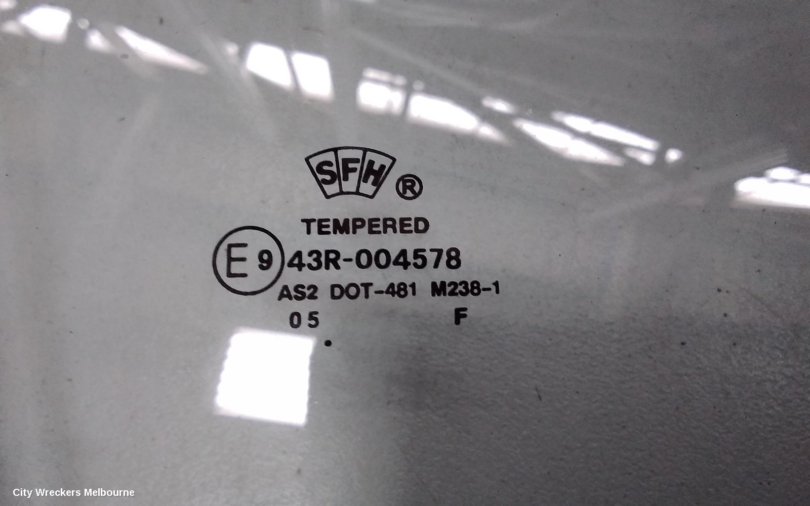 FORD TERRITORY RIGHT FRONT DOOR WINDOW, SX-SZ, 05/2004 - 12/2016 - Image 2