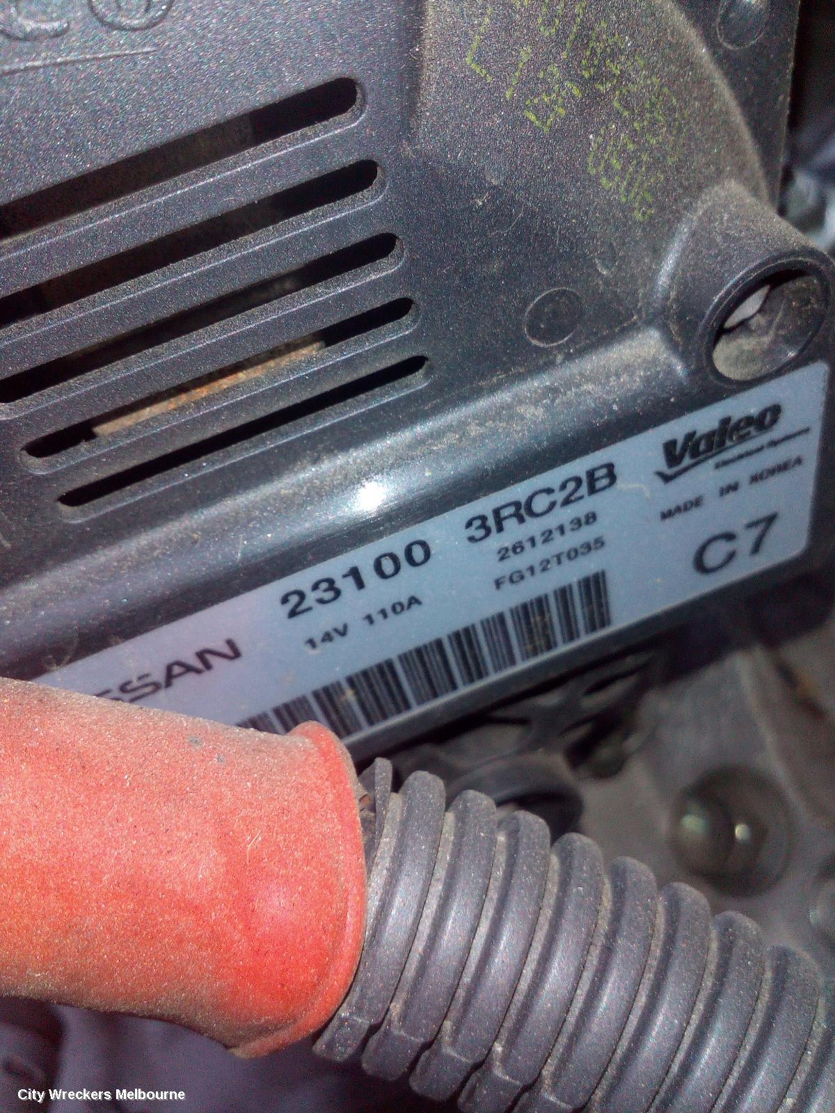NISSAN PULSAR ALTERNATOR, PETROL, 1.8, MRA8DE, B17/C12, 12/2012 - 12/2017 - Image 2