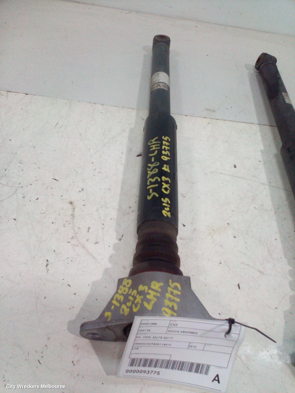 MAZDA CX3 SHOCK ABSORBER, DK, 2WD, 03/2015 - 02/2017 - Image 2