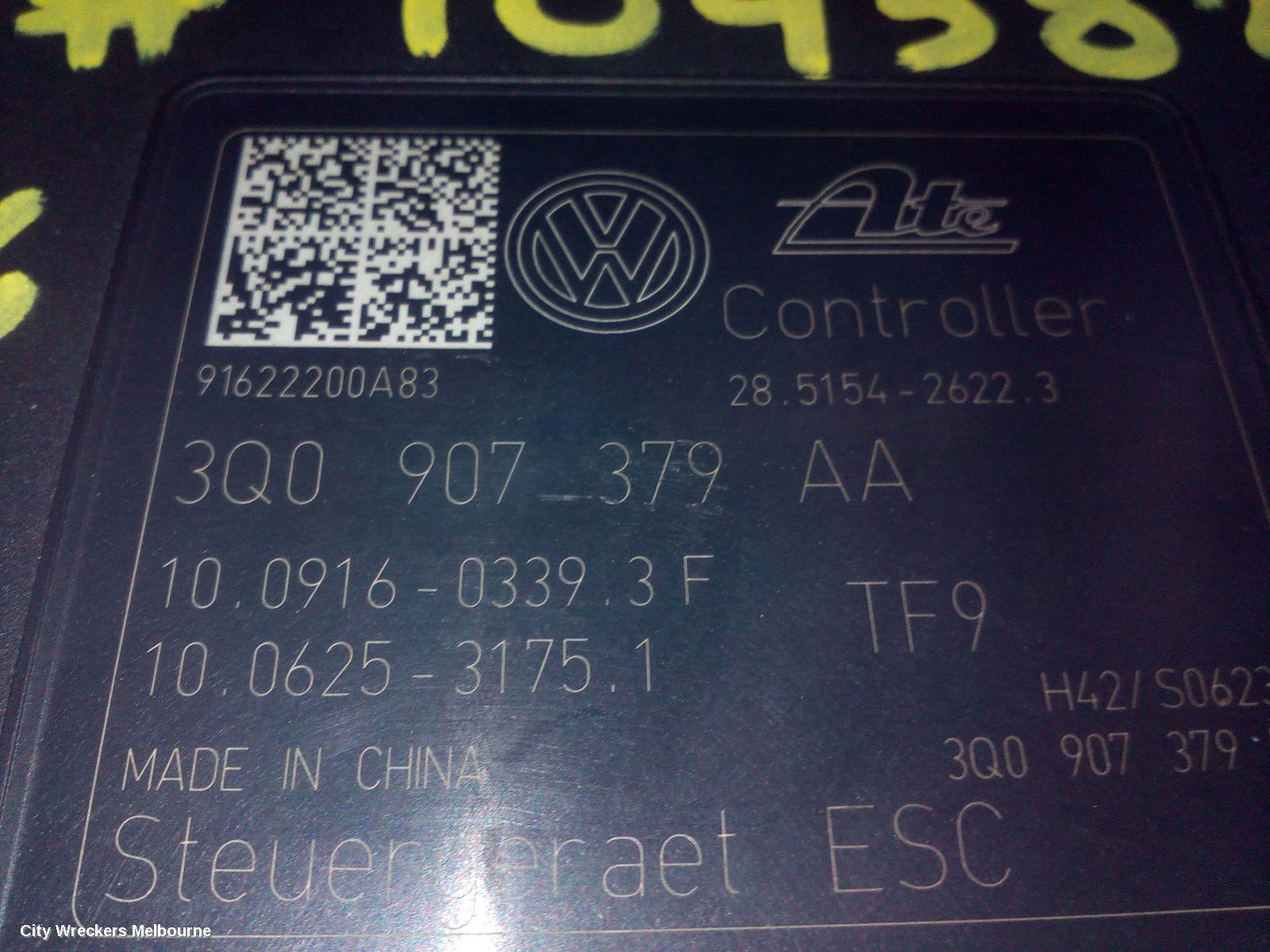 VOLKSWAGEN GOLF ABS PUMP/MODULATOR, GEN 7, ON MOTOR P/N 3Q0614517AA, 12/2012 - 08/2020 - Image 3