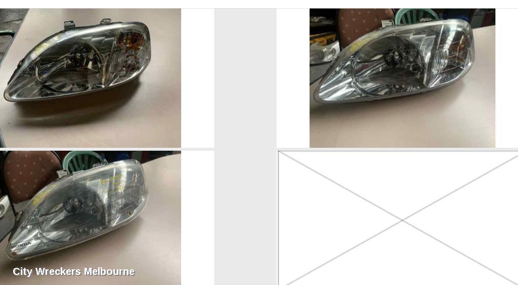 HONDA CIVIC RIGHT HEADLAMP, EK, W/ GLOBE REFLECTOR, 01/1999 - 10/2000 (AUST TYPE) - Image 1
