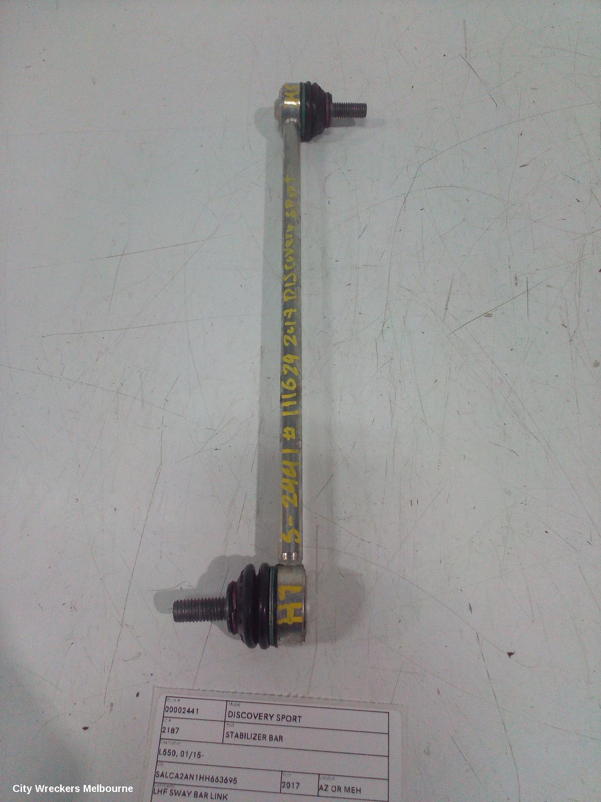 LAND ROVER DISCOVERY SPORT STABILISER BAR, L550, 01/2015 ONWARDS - Image 1