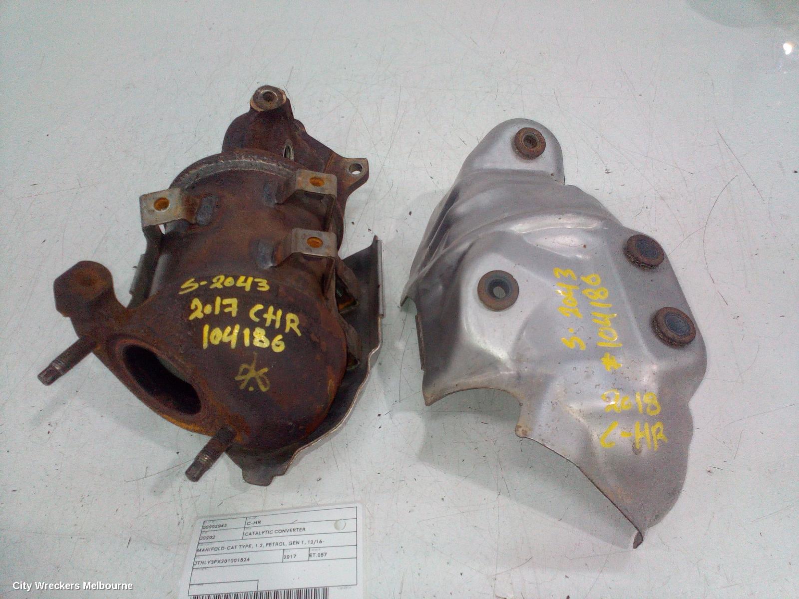 TOYOTA C-HR CATALYTIC CONVERTER, MANIFOLD-CAT TYPE, 1.2, PETROL, GEN 1, 12/2016 ONWARDS - Image 2