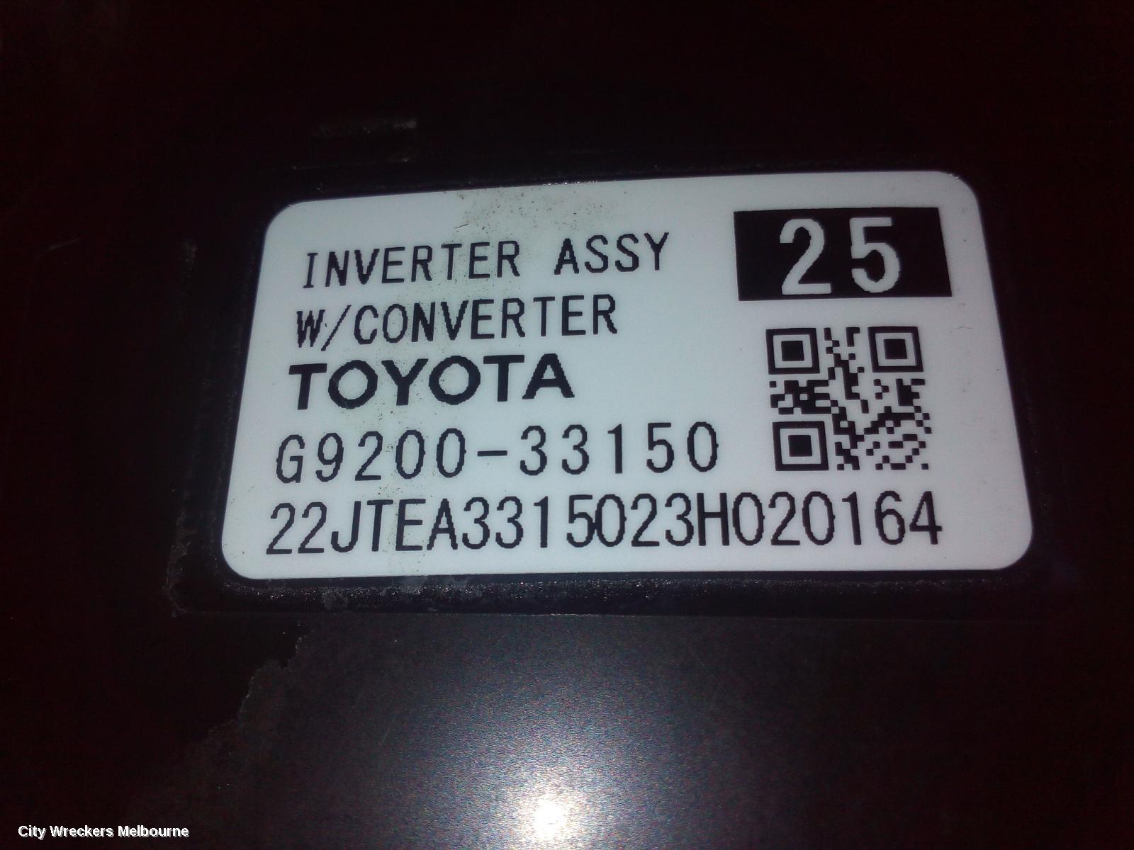 TOYOTA CAMRY INVERTER, HEV INVERTER, XV70, 09/2017 ONWARDS - Image 3