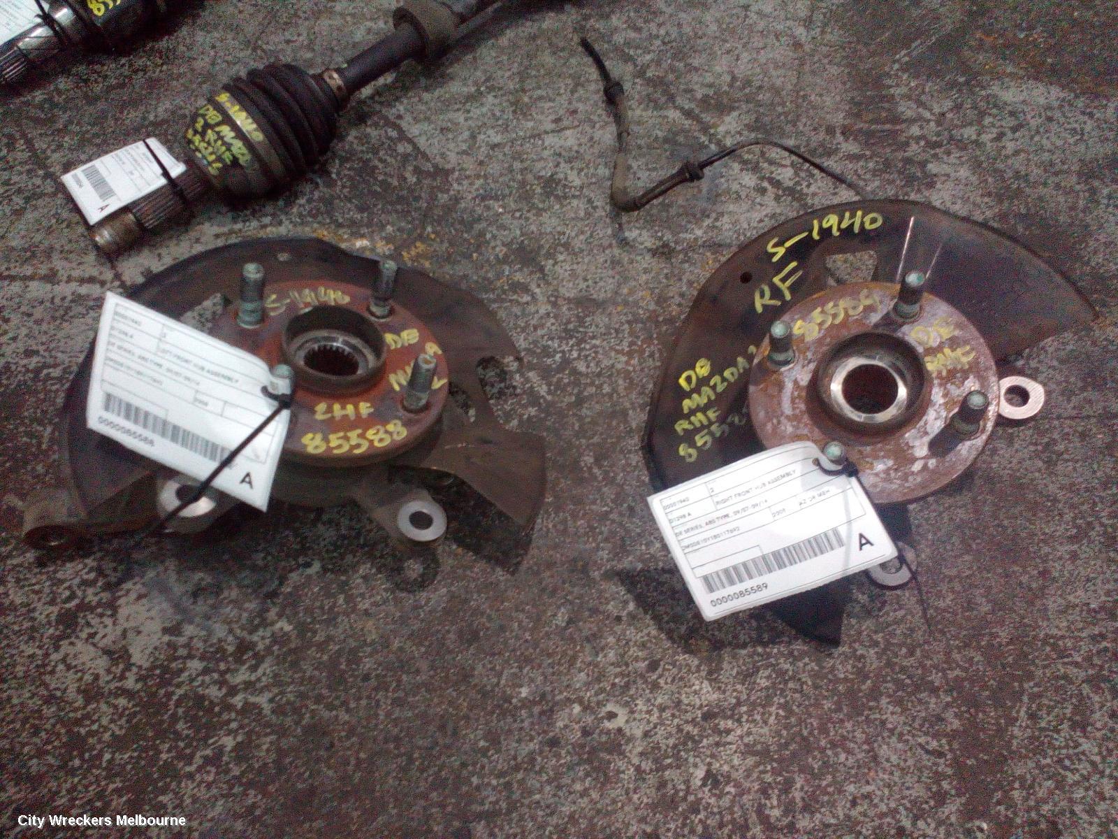 MAZDA 2 RIGHT FRONT HUB ASSEMBLY, DE SERIES, ABS TYPE, 09/2007 - 09/2014 - Image 2