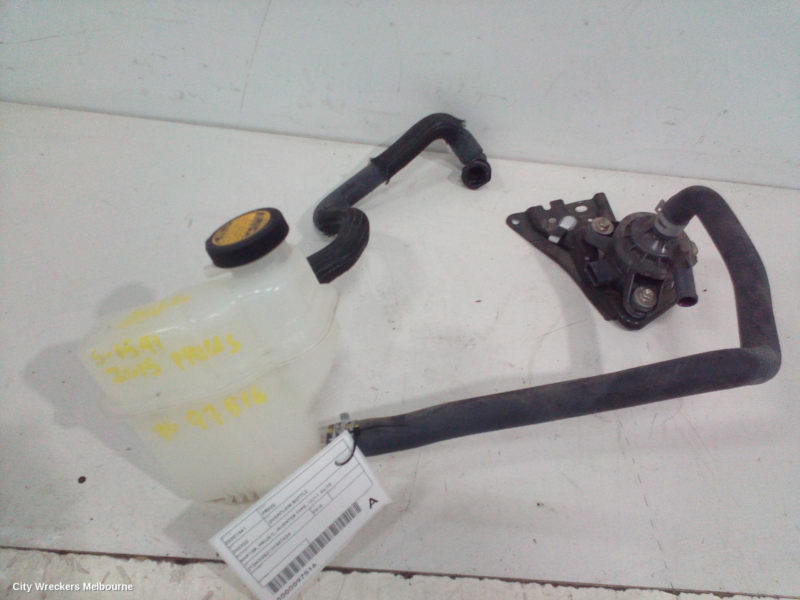 TOYOTA PRIUS OVERFLOW BOTTLE, NHP10R, PRIUS C, INVERTER TYPE, 12/2011 - 03/2020 - Image 1