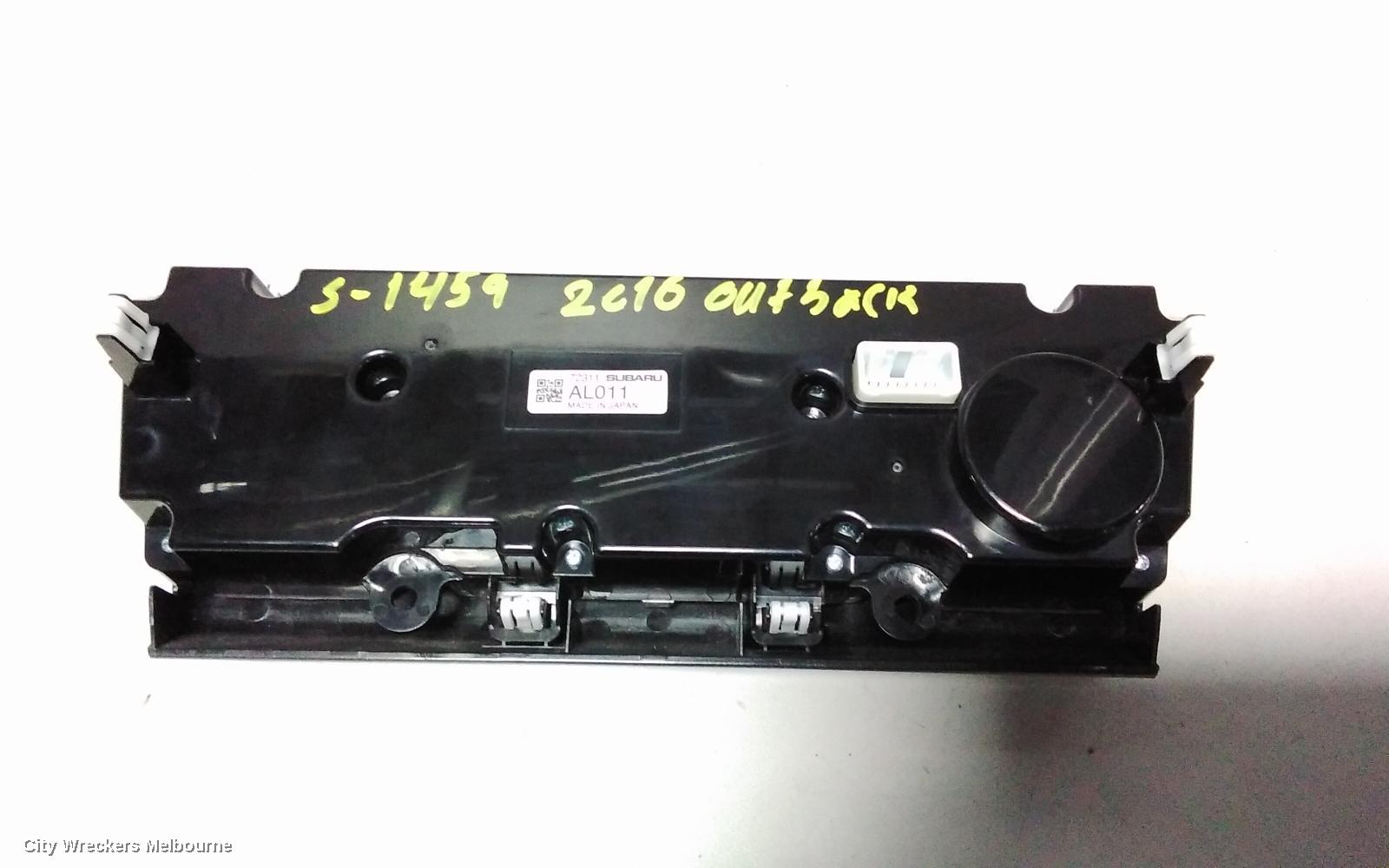 SUBARU OUTBACK HEATER/AC CONTROLS, 6TH GEN, CLIMATE CONTROL TYPE, NON HEATED SEATS, 08/2014 - 12/2020 - Image 3