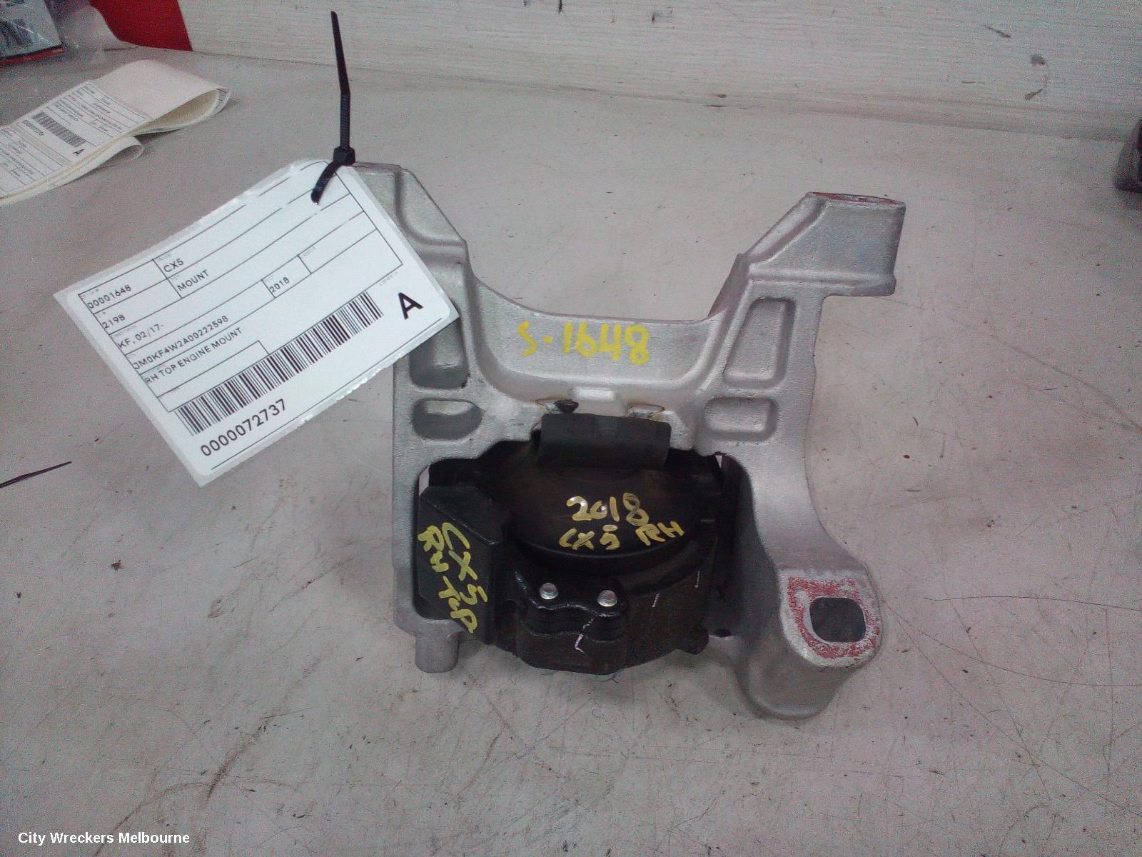 MAZDA CX5 MOUNT, KF, ENGINE TOP MOUNT (RH SIDE), DIESEL, 2.2, 02/2017 - 08/2021 - Image 1