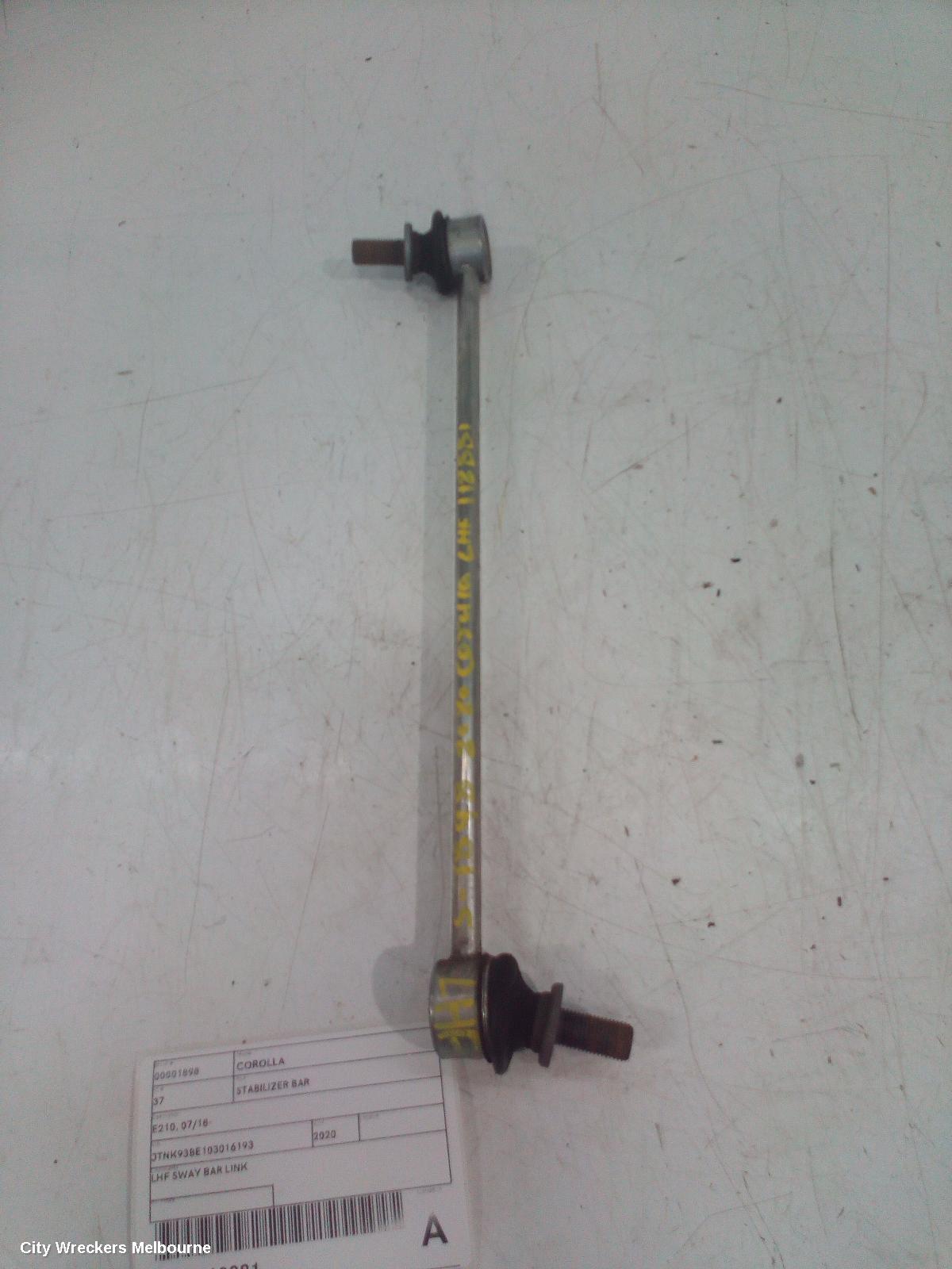 TOYOTA COROLLA STABILISER BAR, E210, 07/2018 ONWARDS - Image 2