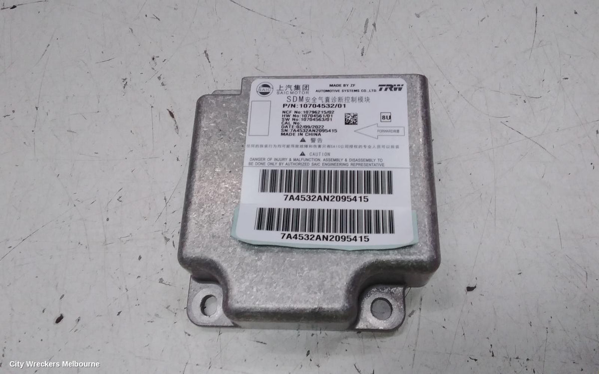 MG ZS AIRBAG MODULE/SENSOR, MODULE, AZS1, 09/2017 - 06/2025 - Image 1