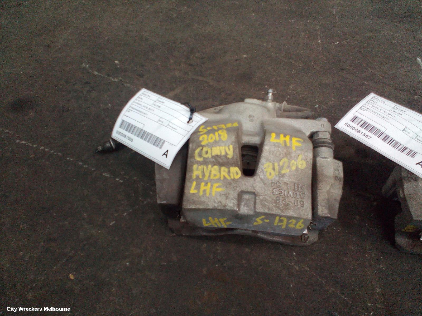 TOYOTA CAMRY CALIPER, LH FRONT, XV70, 09/2017 ONWARDS - Image 1