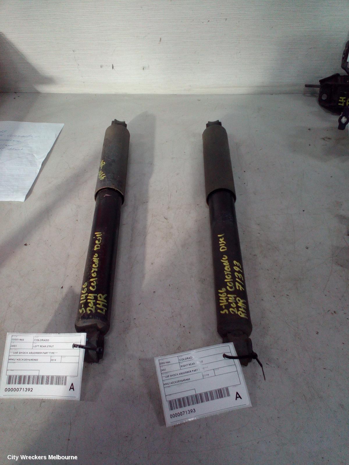 HOLDEN COLORADO LEFT REAR STRUT, ***USE SHOCK ABSORBER PART TYPE*** - Image 2