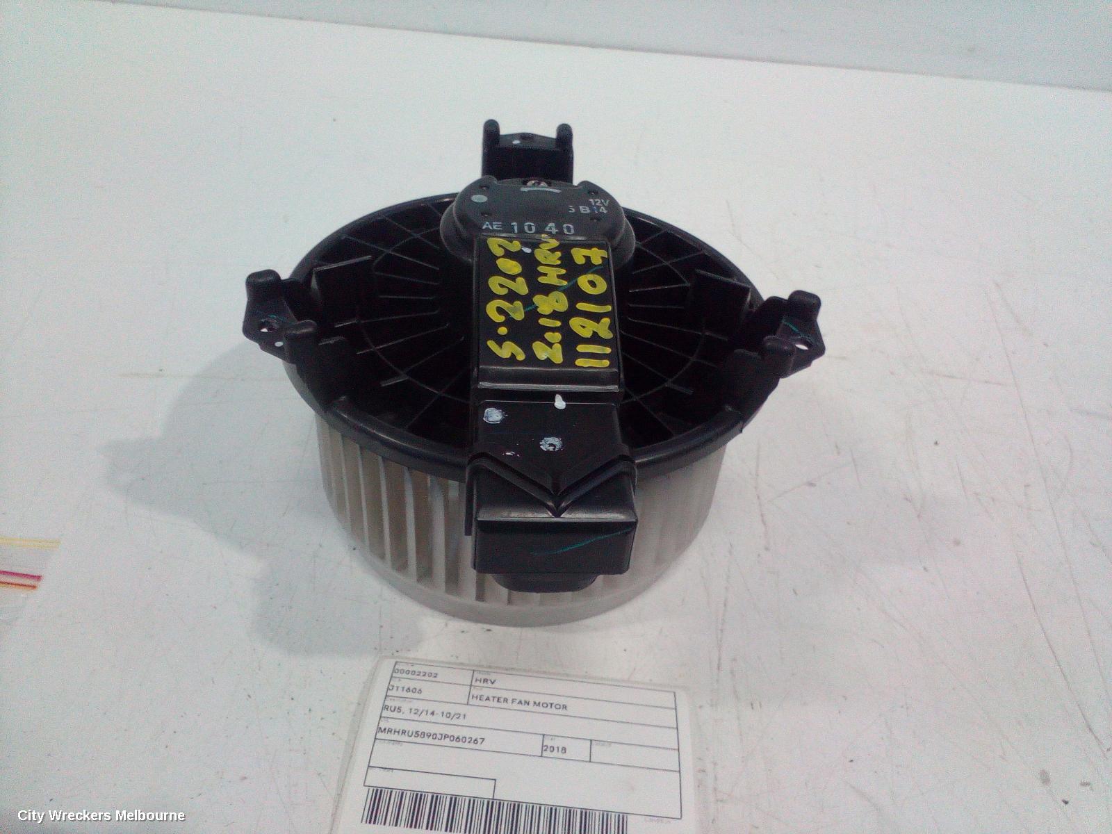 HONDA HRV HEATER FAN MOTOR, RU, 12/2014 - 10/2021 - Image 1