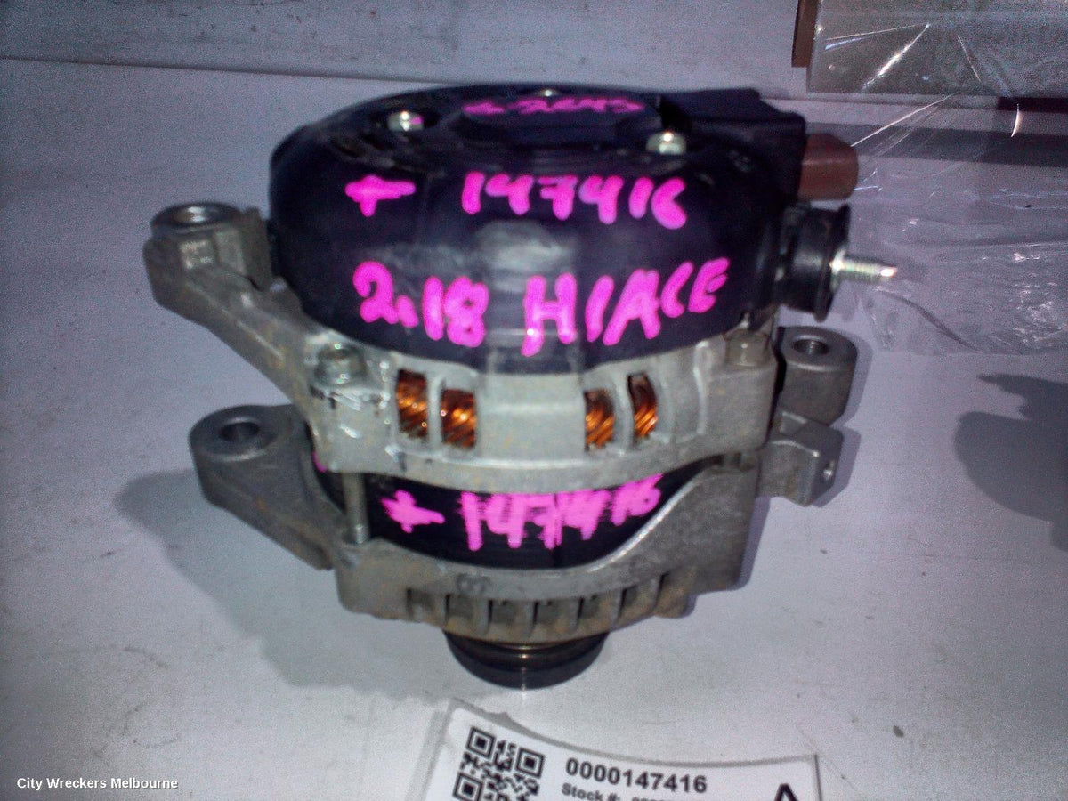 TOYOTA HIACE ALTERNATOR, PETROL, 2.7, 2TR-FE, 1 PIN TYPE, TRH, 03/2015 - 04/2019 - Image 2