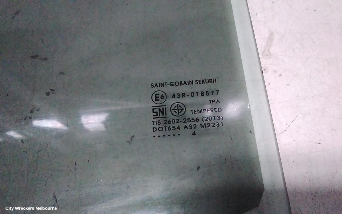 ISUZU DMAX LEFT REAR DOOR WINDOW, RG, DUAL CAB, 07/2020 ONWARDS - Image 3